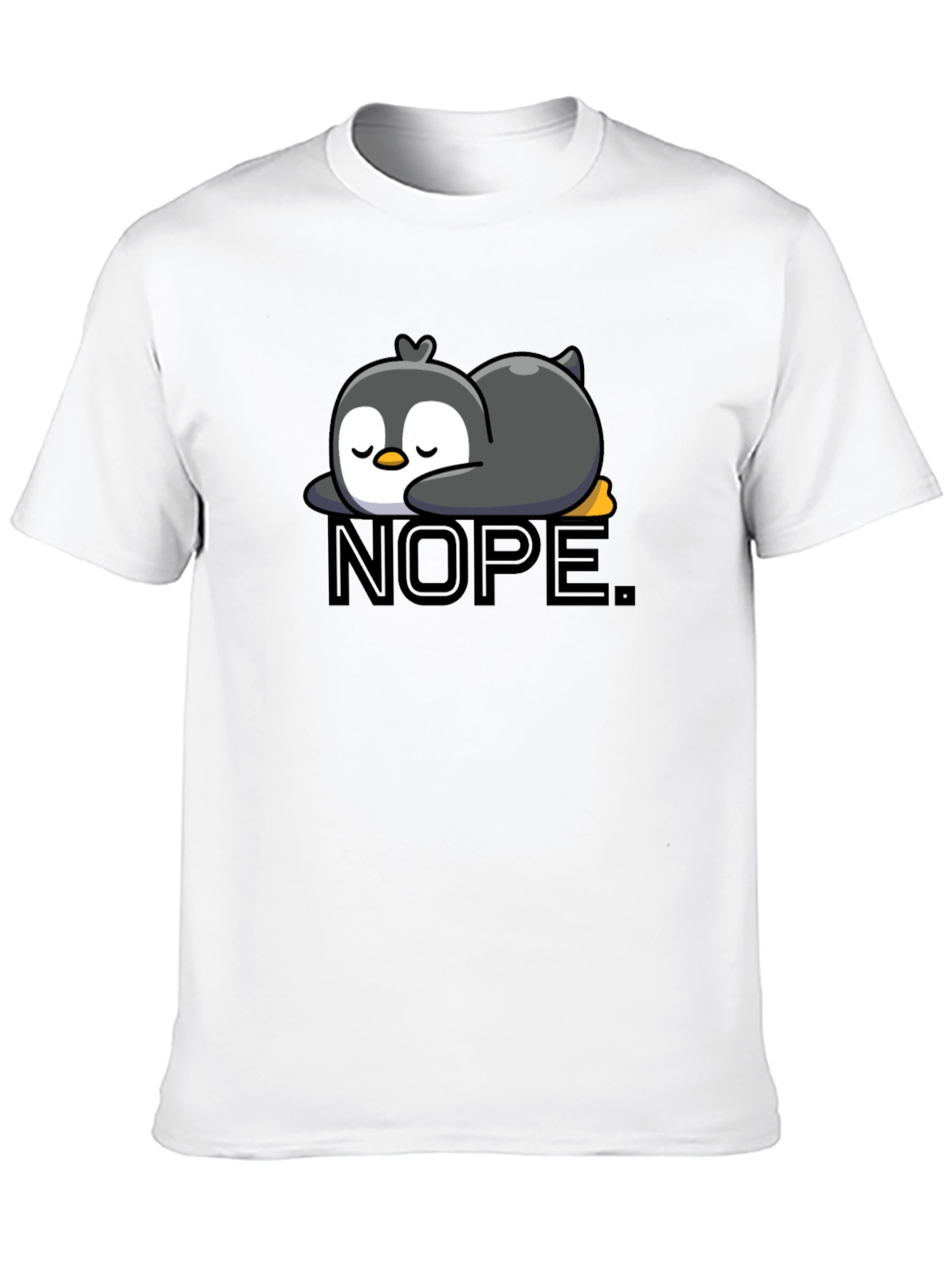 Nope Penguin T-Shirt - Relaxed Fit