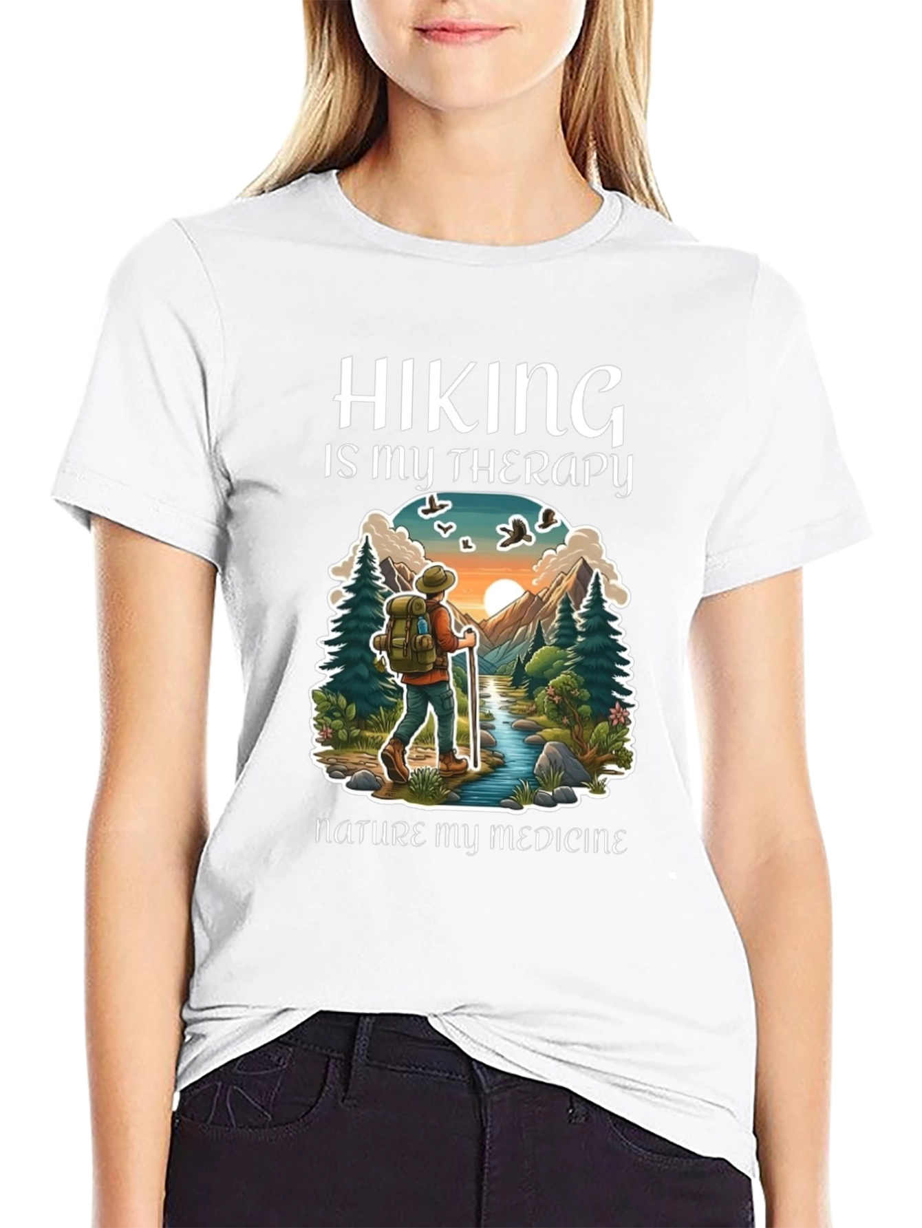 Hiking is My Therapy T-Shirt