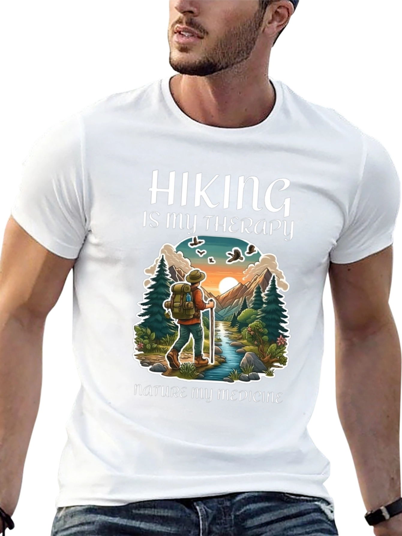 Hiking is My Therapy T-Shirt