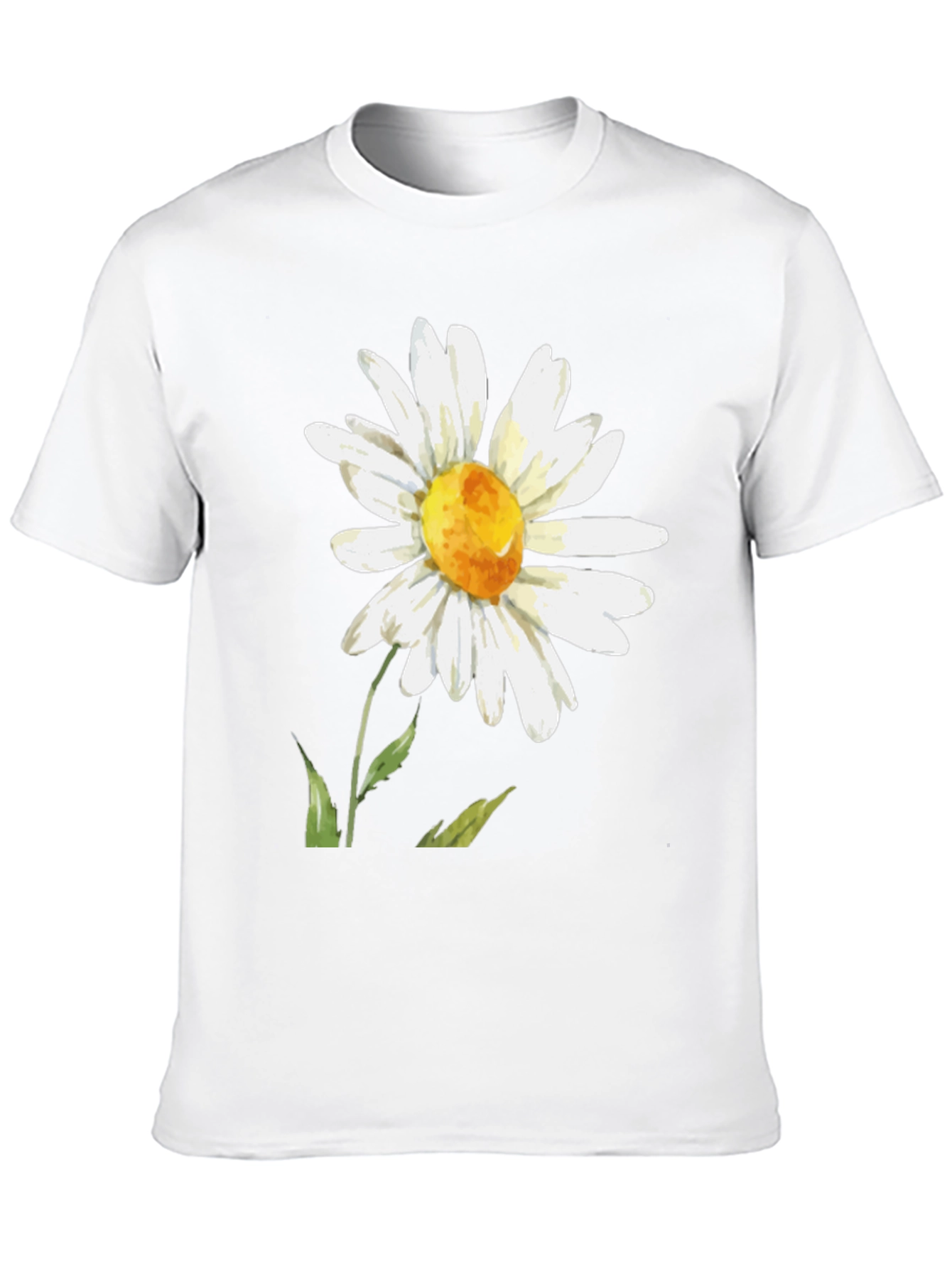 Daisy Flower Graphic T-Shirt - Black