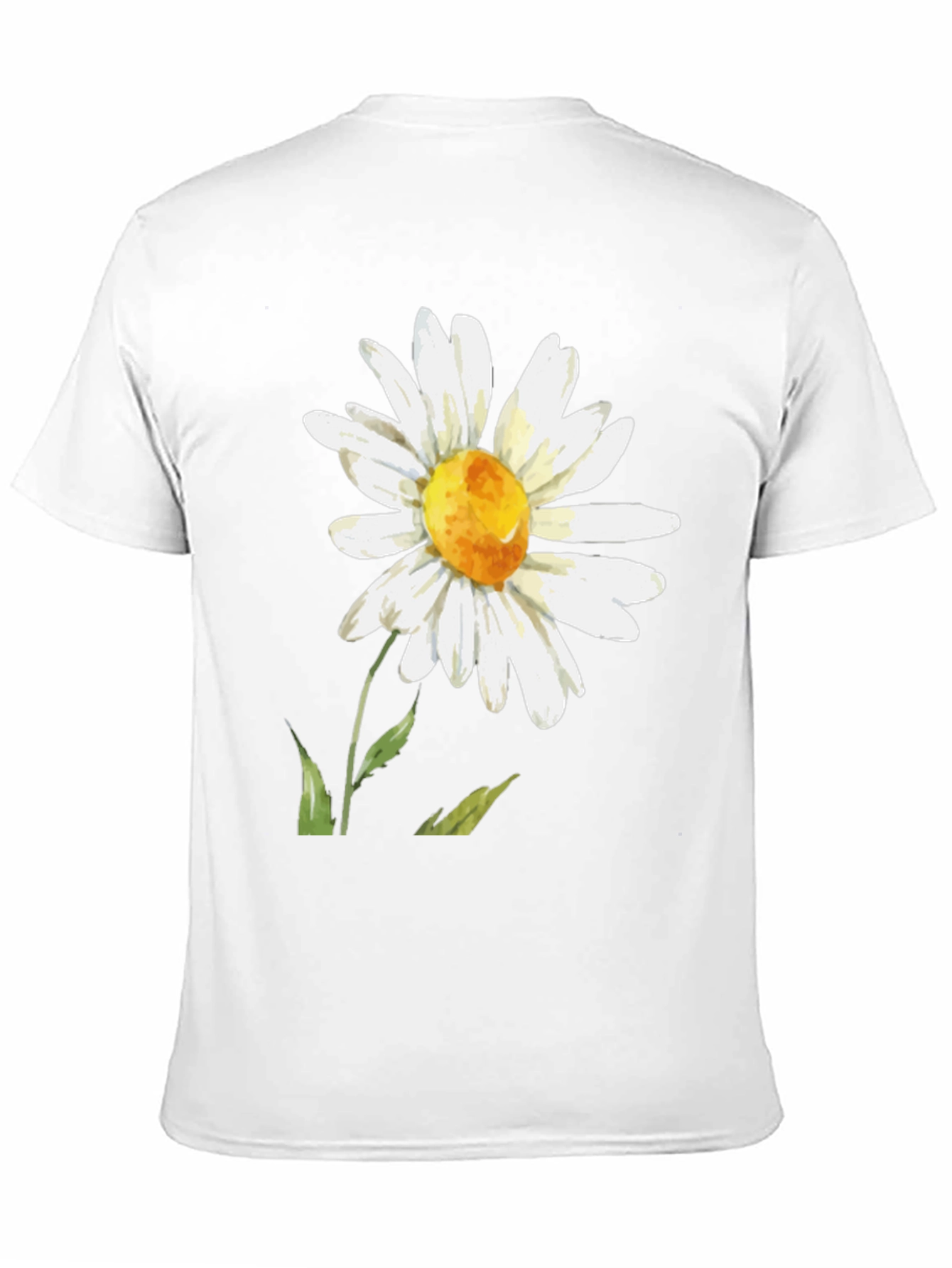 Daisy Flower Graphic T-Shirt - Black