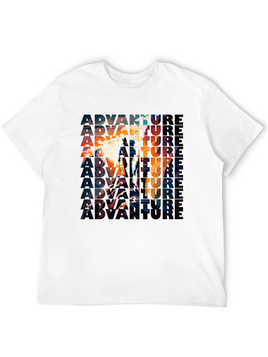 Adventure Graphic Print Black T-Shirt