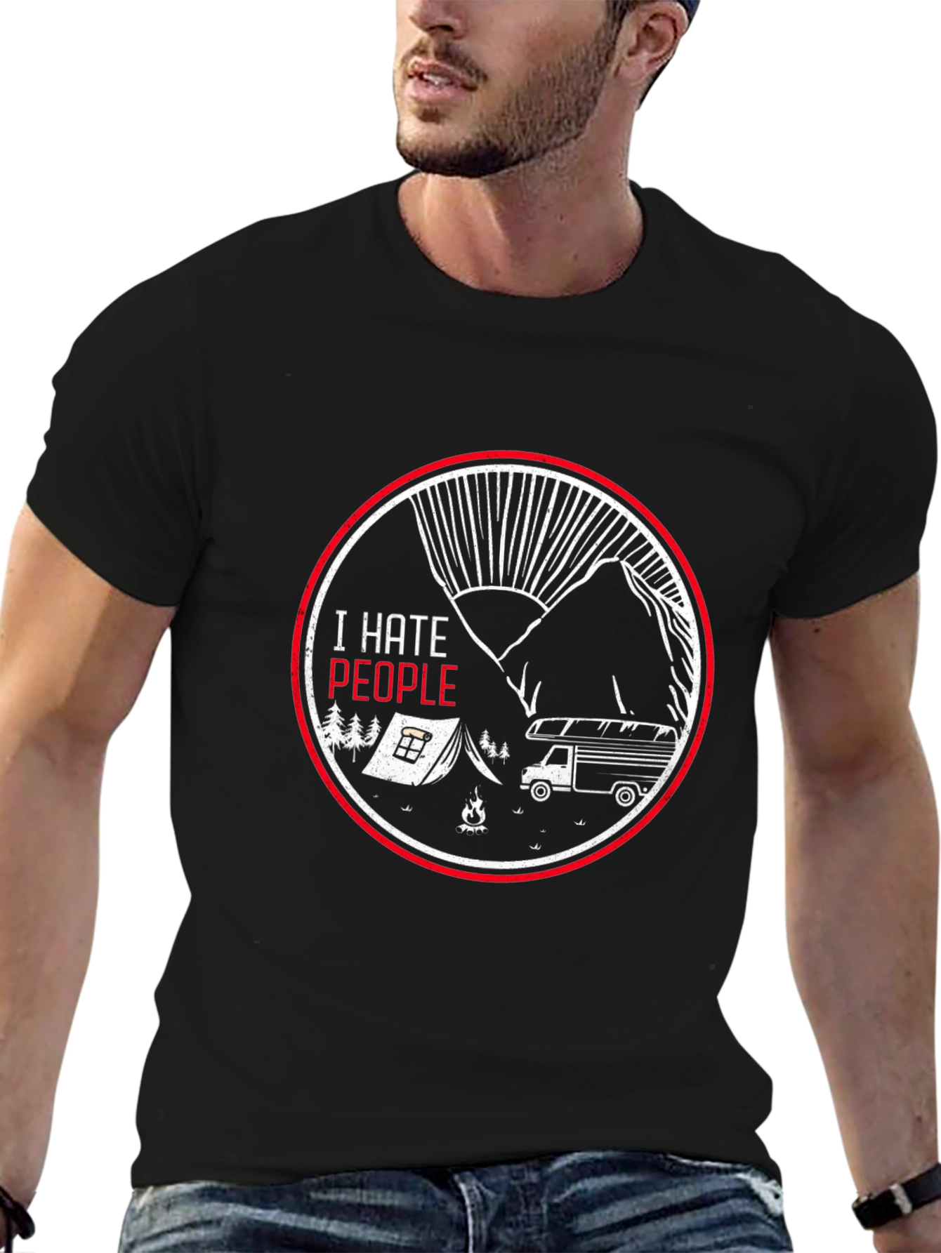 I Hate People Camping T-Shirt