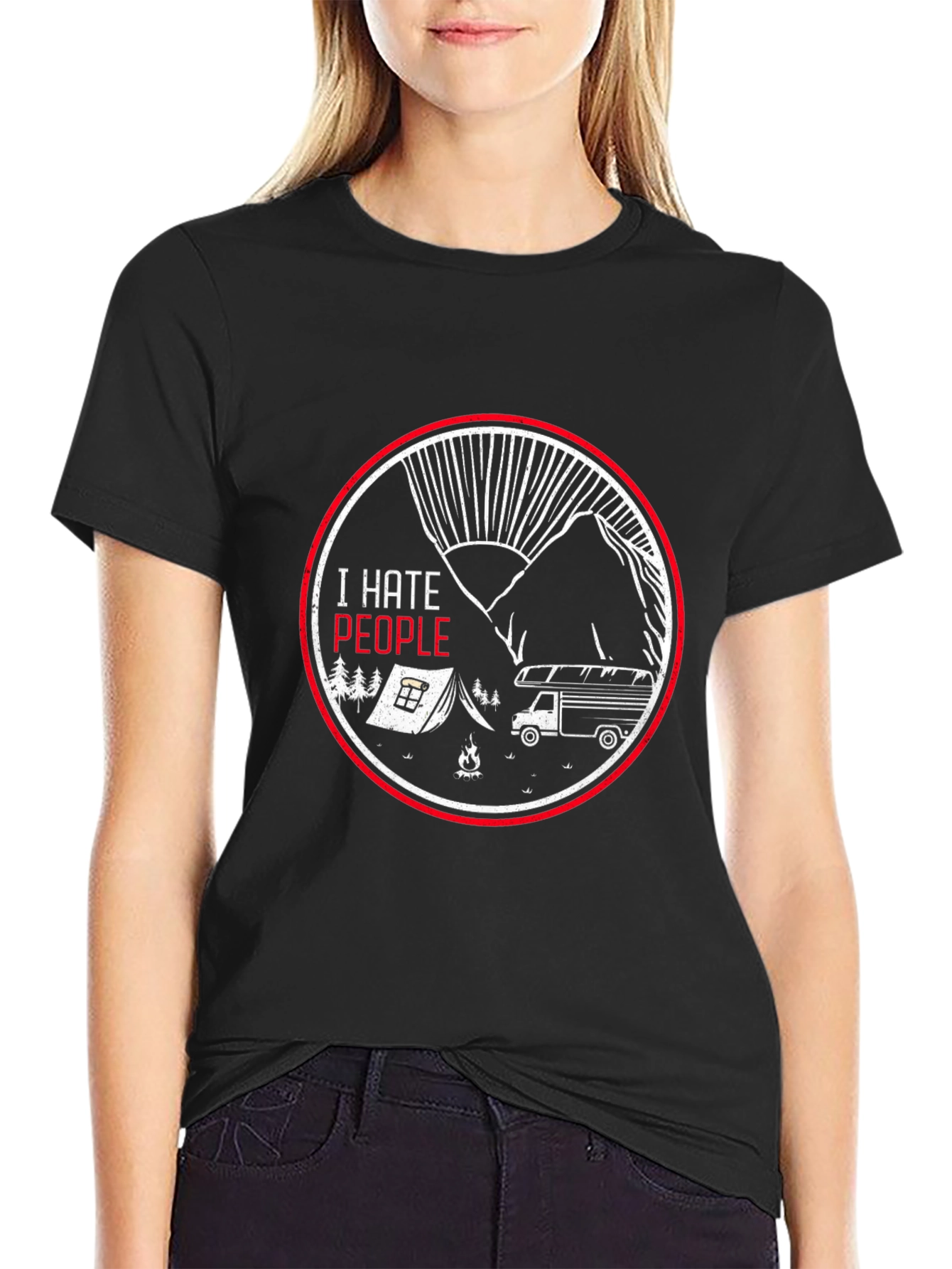 I Hate People Camping T-Shirt