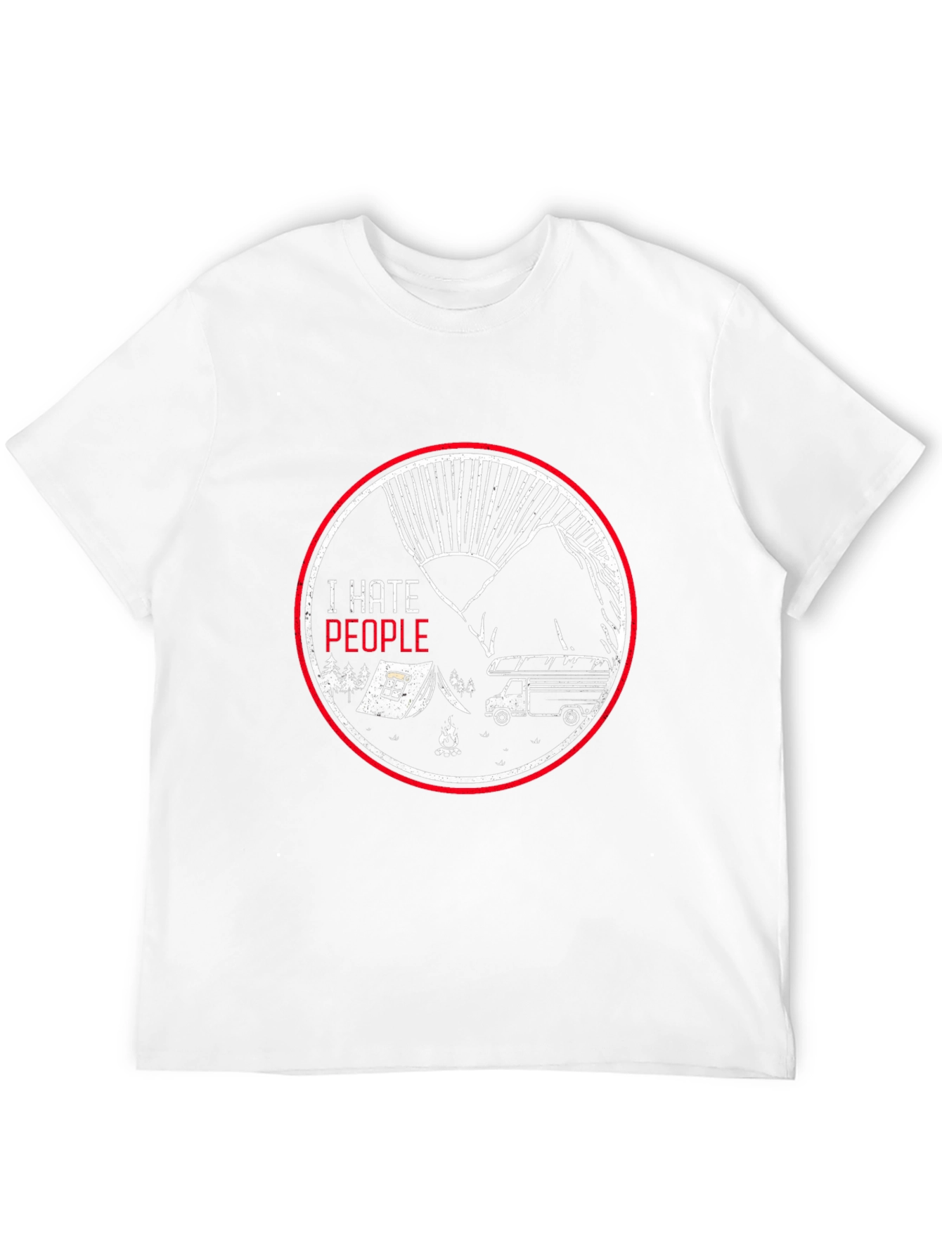 I Hate People Camping T-Shirt