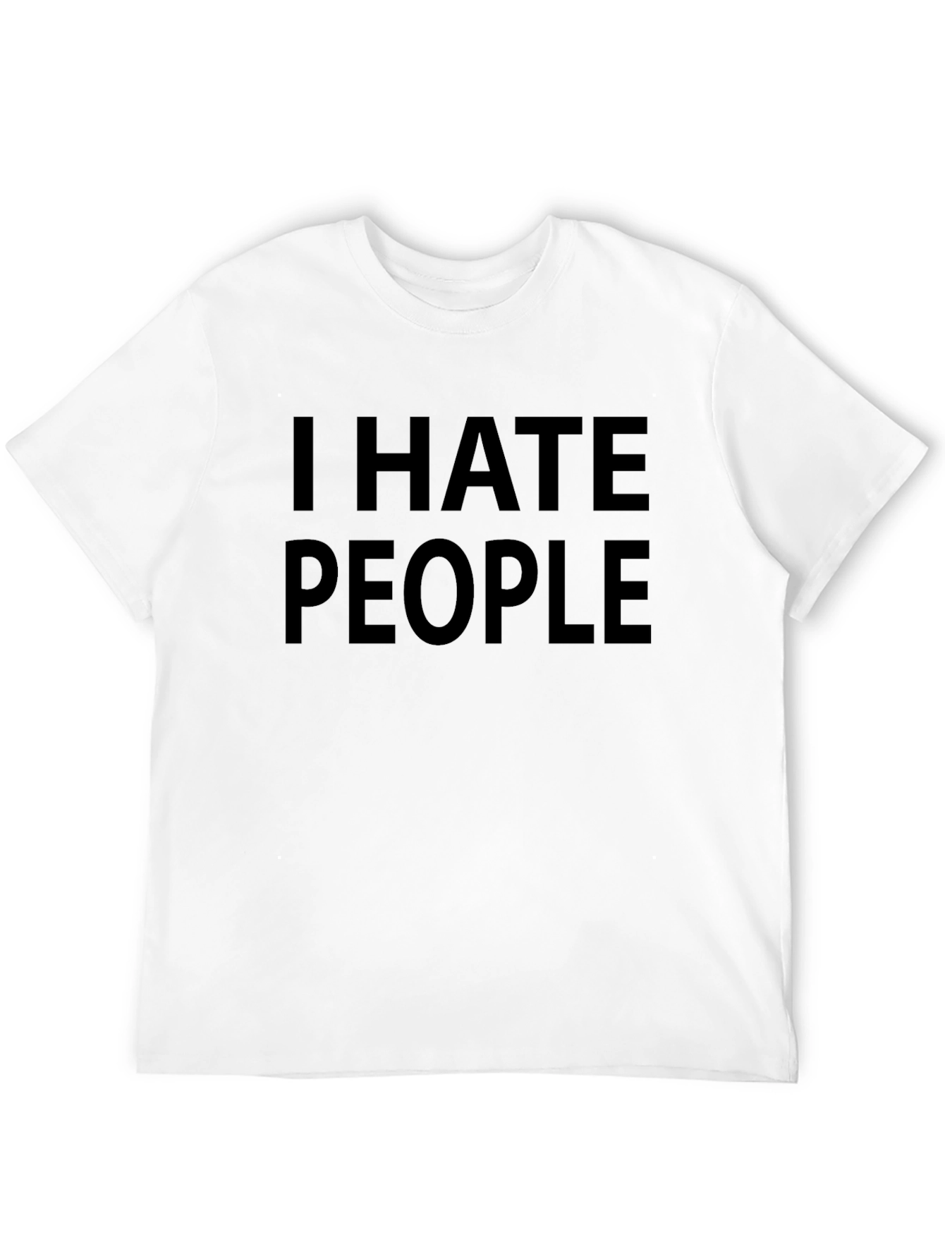 I Hate People Graphic T-Shirt - Black