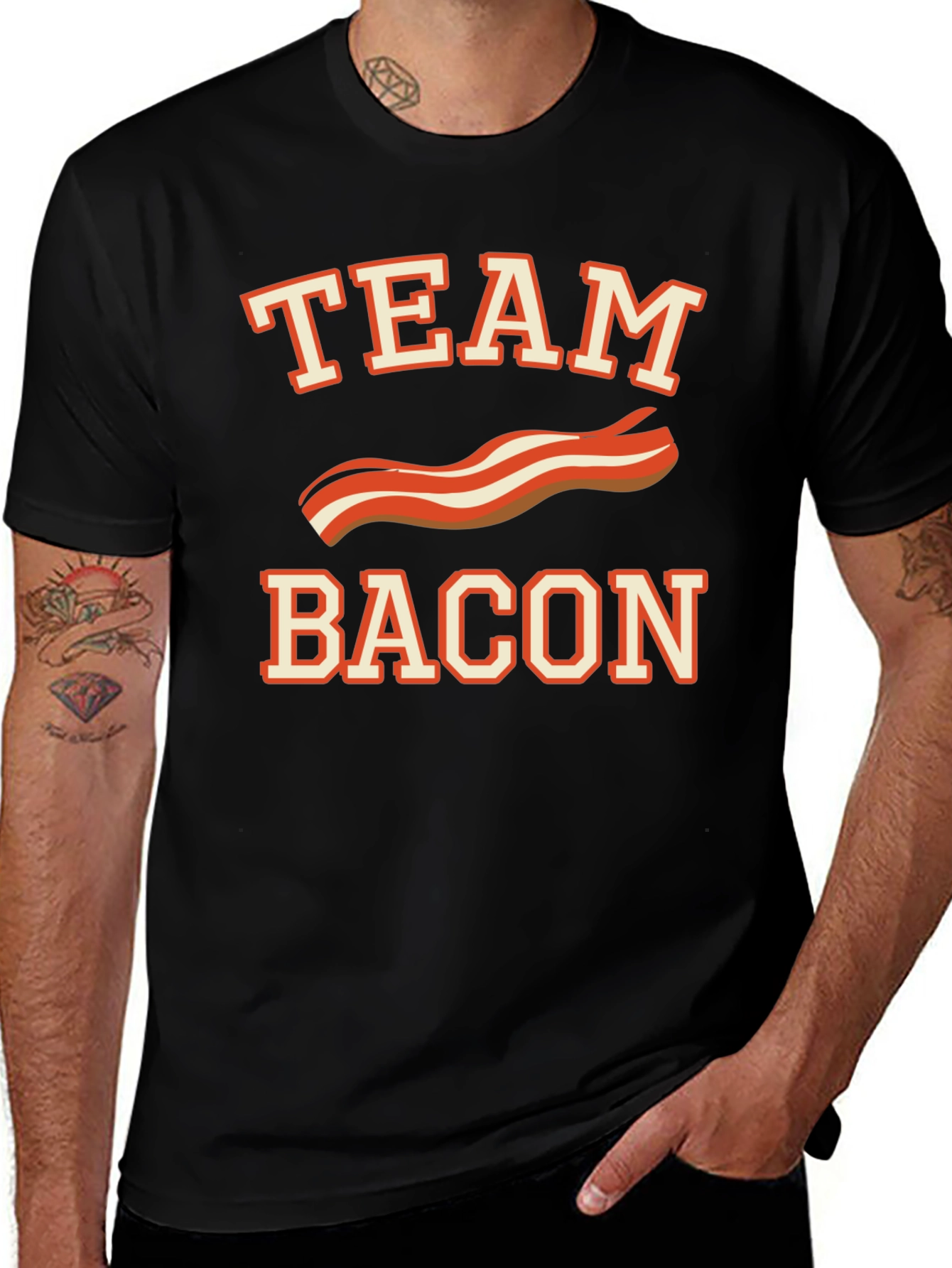 Team Bacon T-Shirt - Funny Foodie Tee