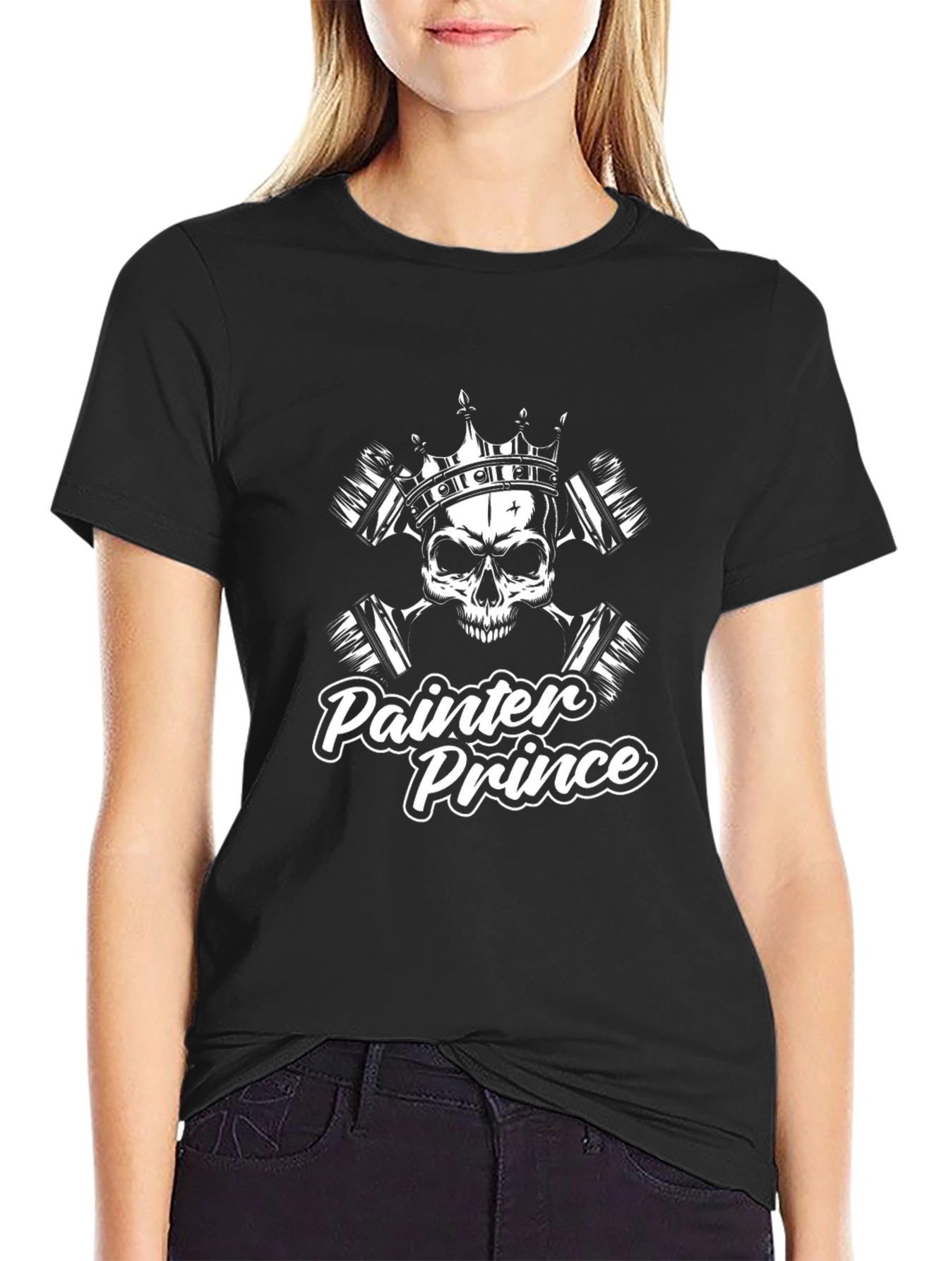 Painter Prince Black Graphic T-Shirt