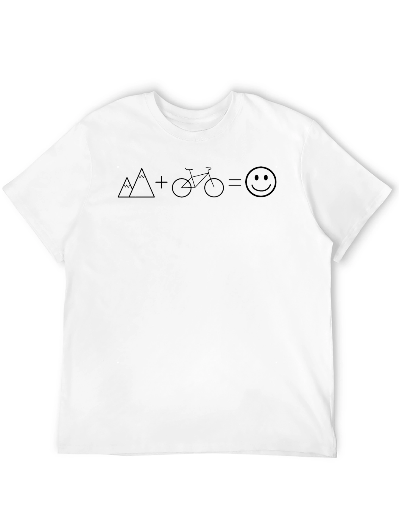 Mountain Bike Equation T-Shirt: Adventure = Happiness