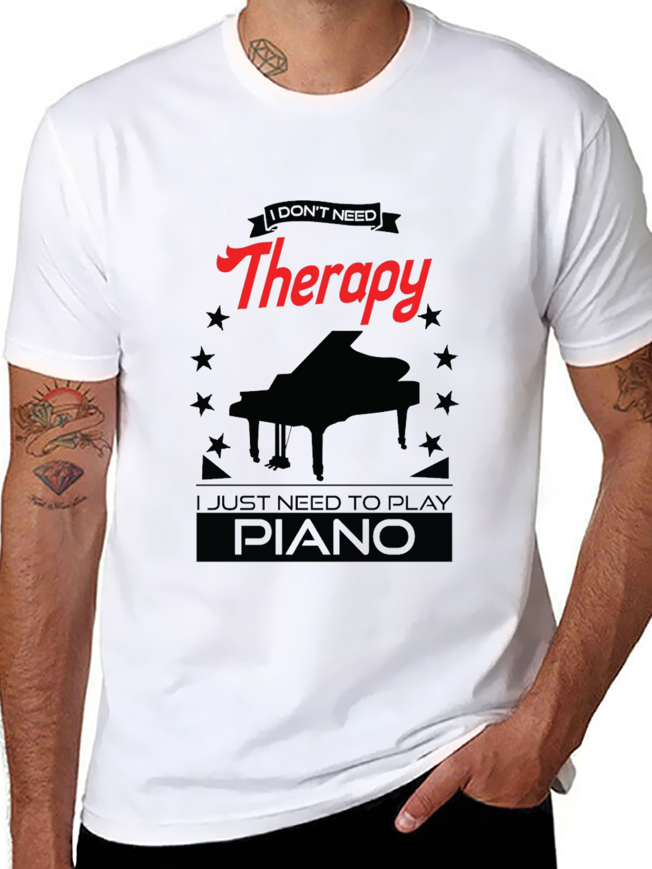 Therapy Piano Player T-Shirt