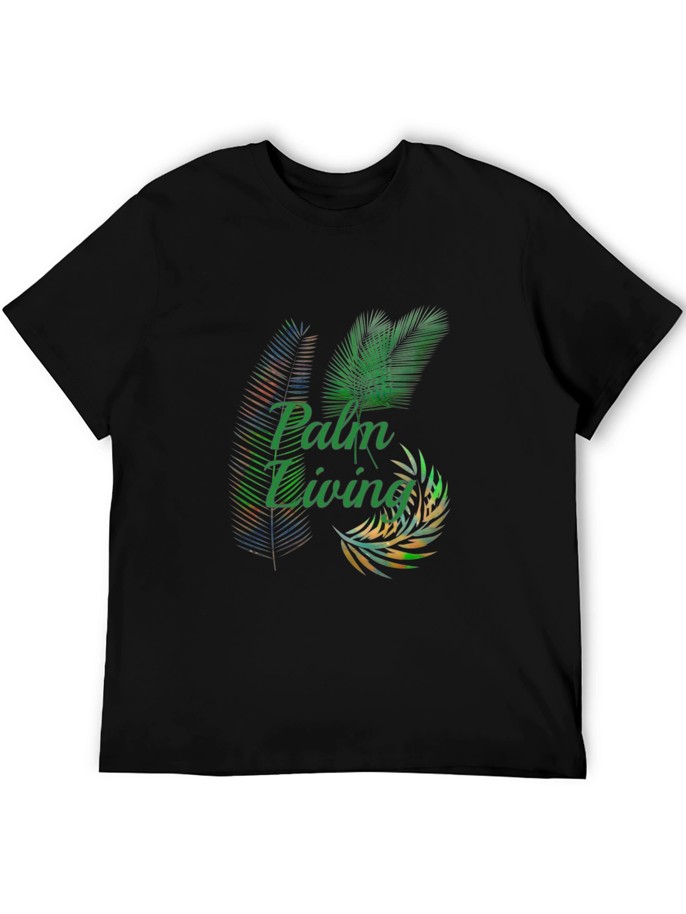 Palm Living Graphic Tee - Tropical Style