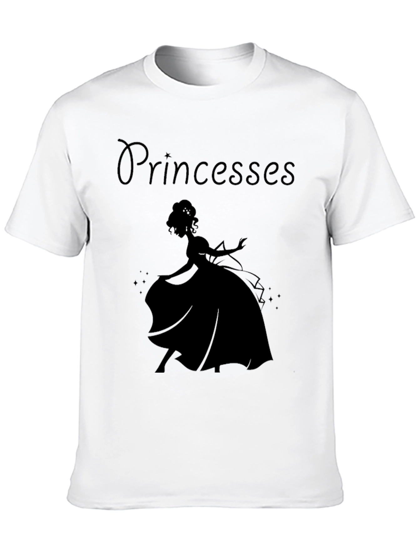 Princess Silhouette Black T-Shirt