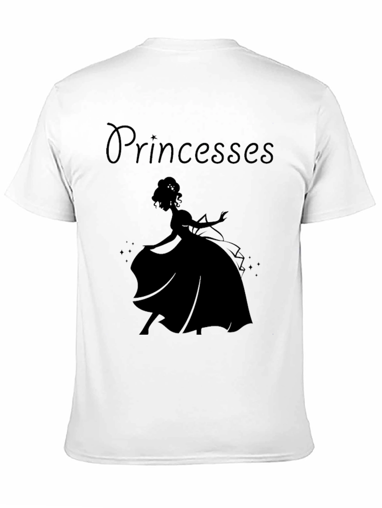 Princess Silhouette Black T-Shirt