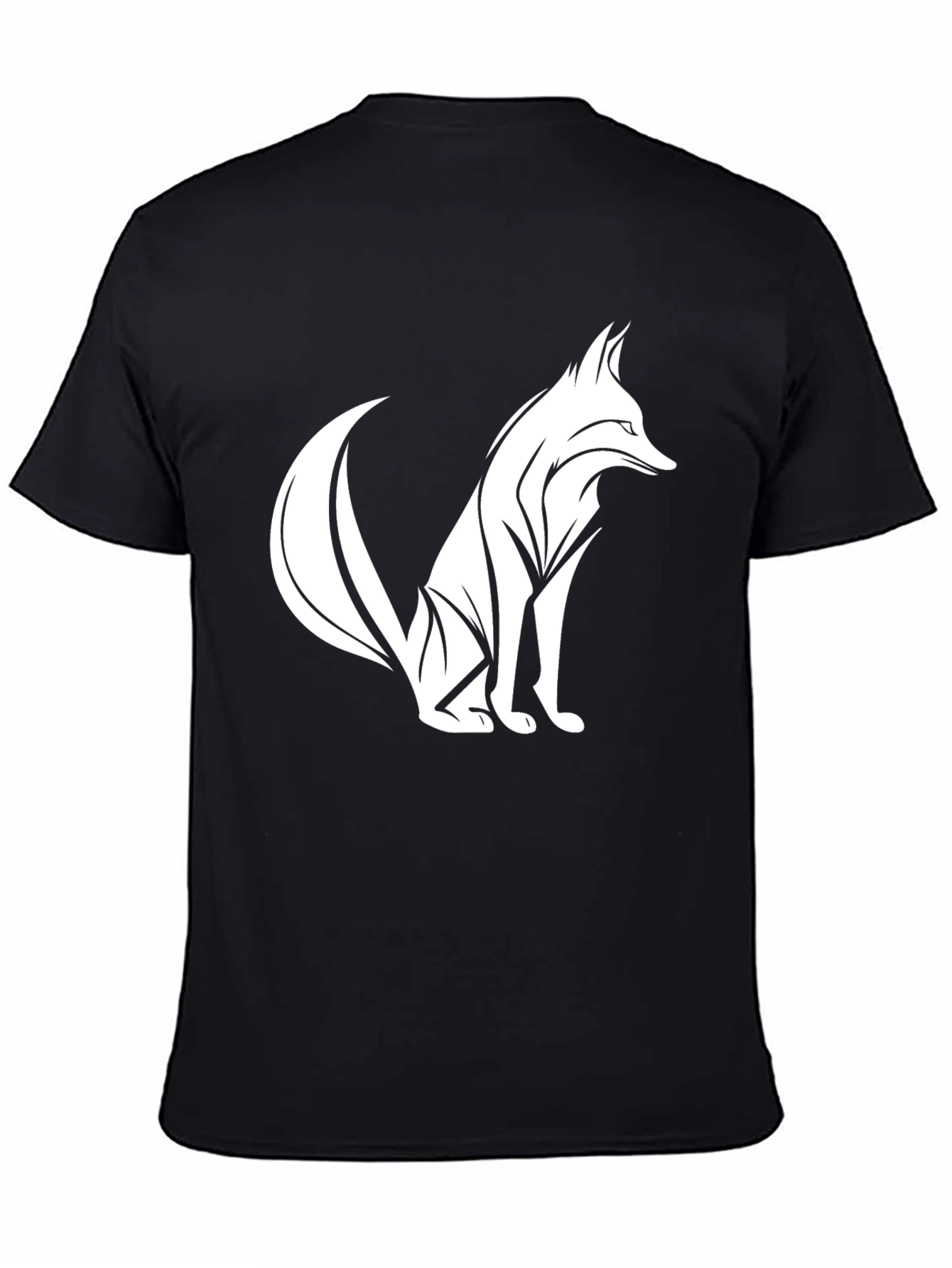 Fox Graphic Tee - Stylish Mens Black T-Shirt