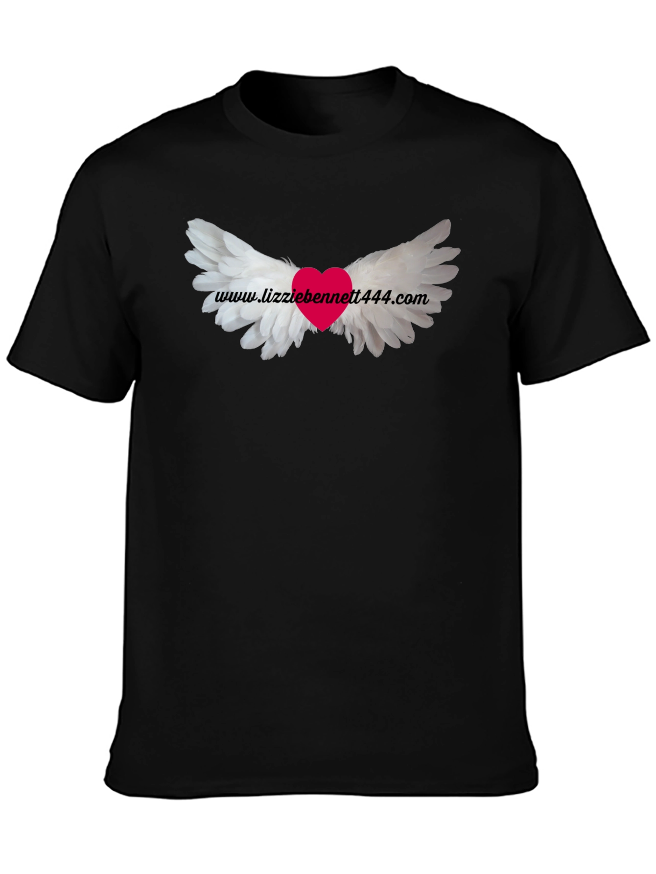 Winged Heart Tee - Black Graphic T-Shirt