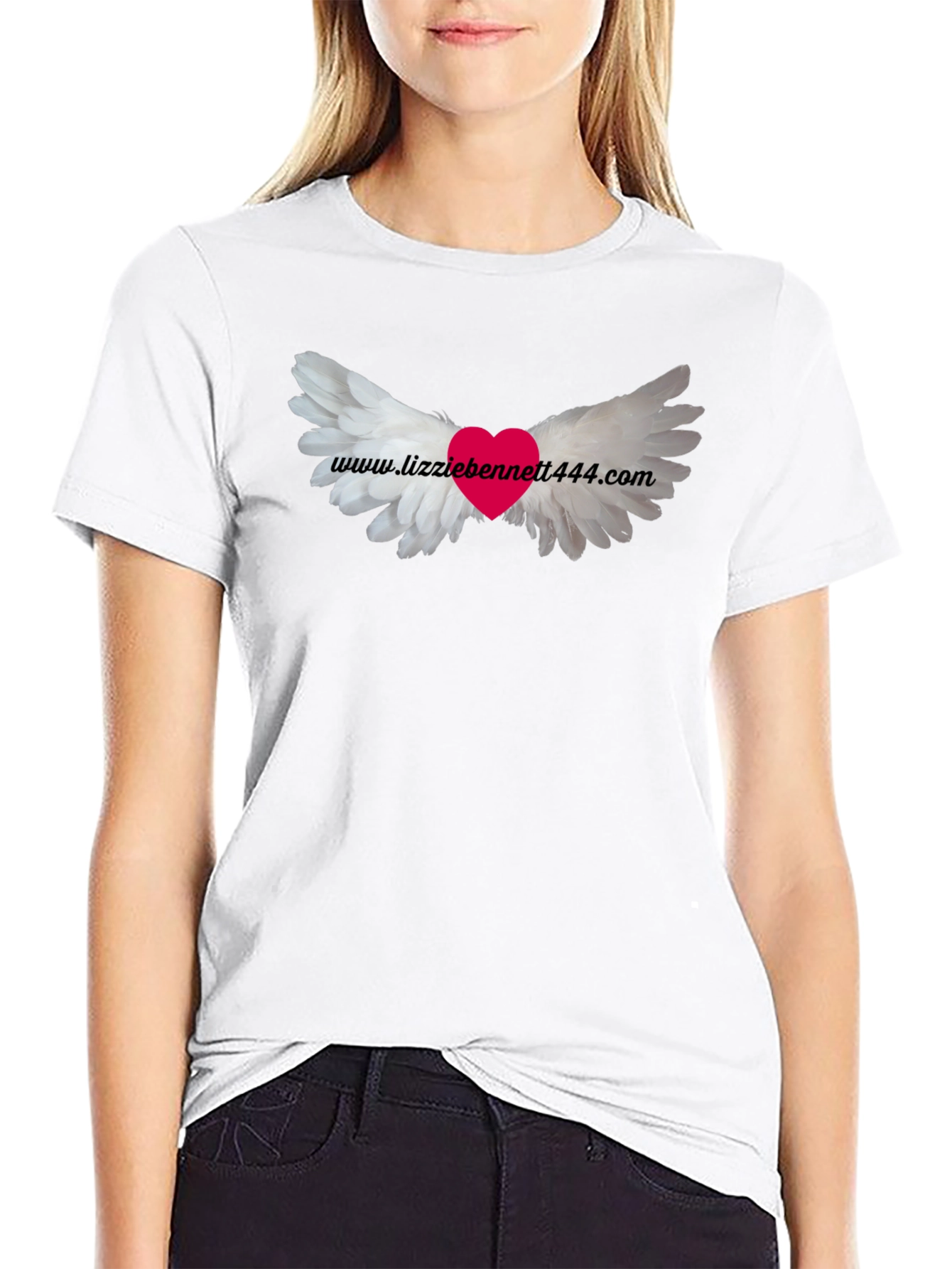 Winged Heart Tee - Black Graphic T-Shirt