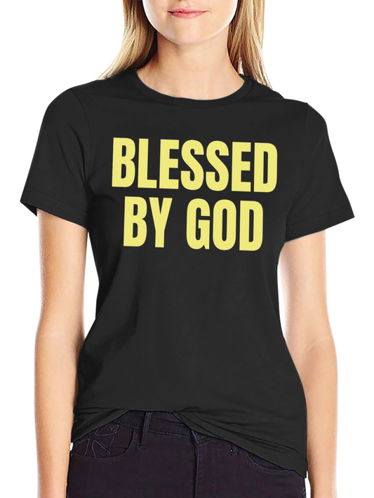 Blessed by God Black Graphic Tee