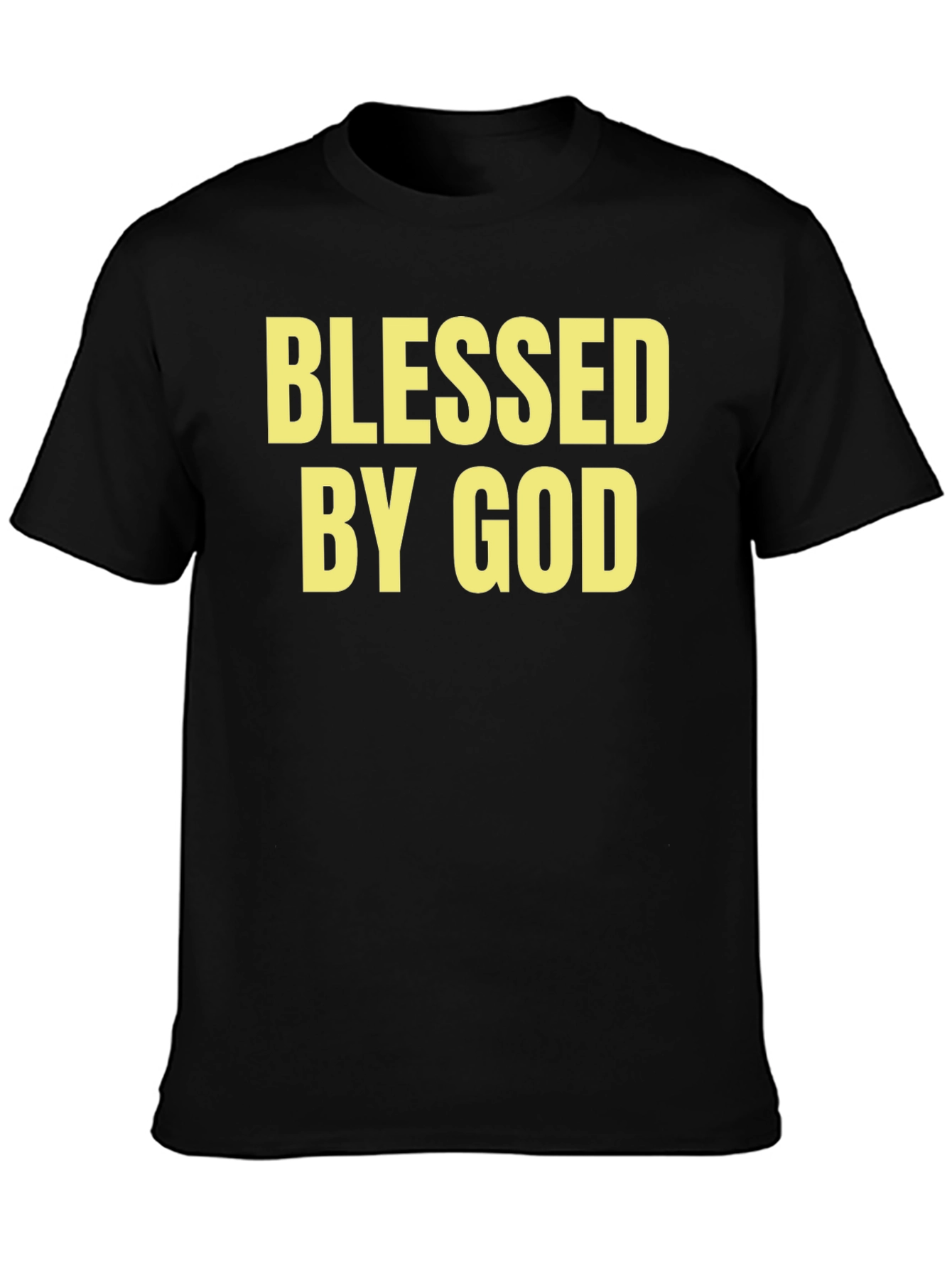 Blessed by God Black Graphic Tee