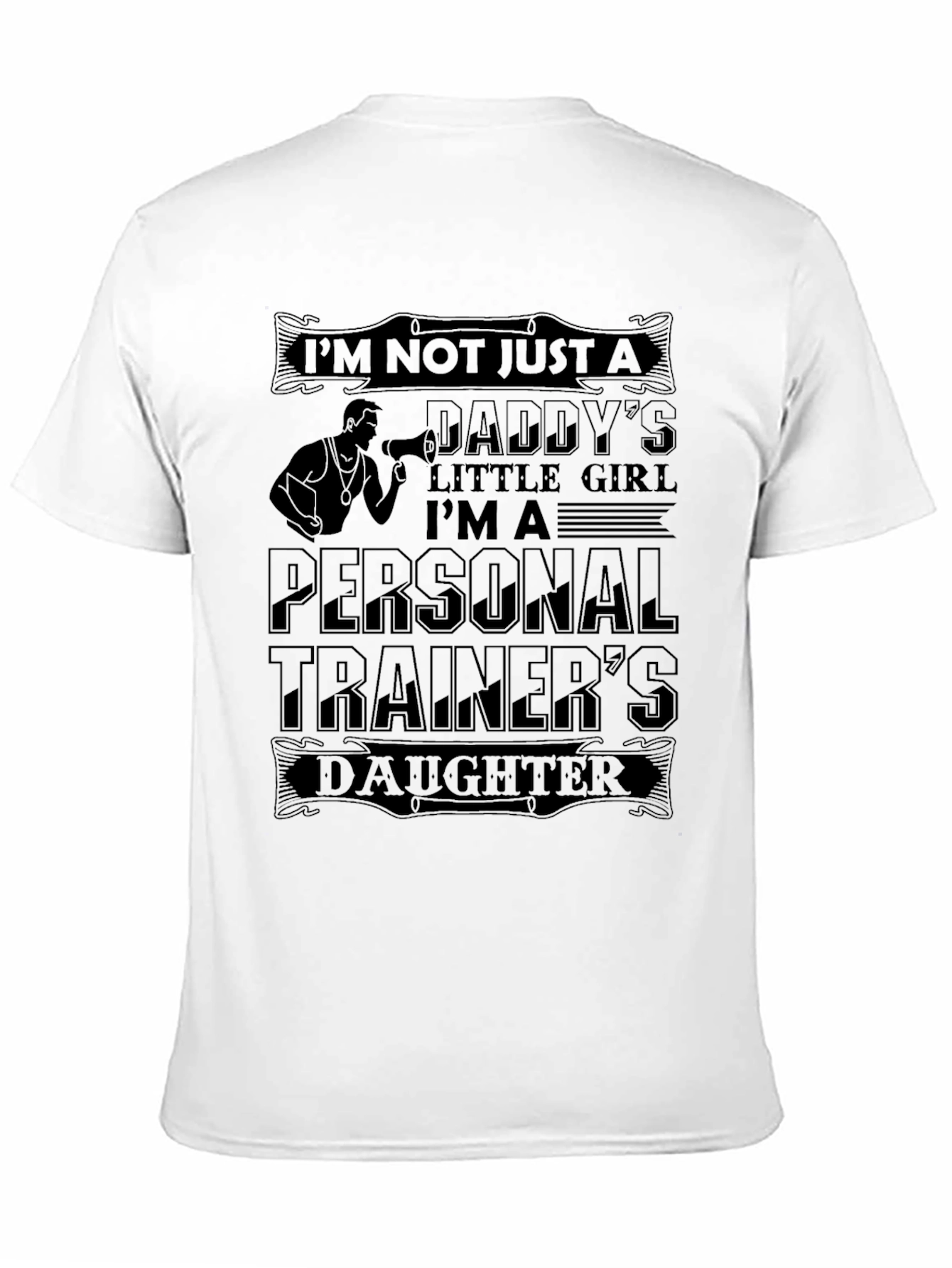 Personal Trainers Daughter Black Graphic Tee