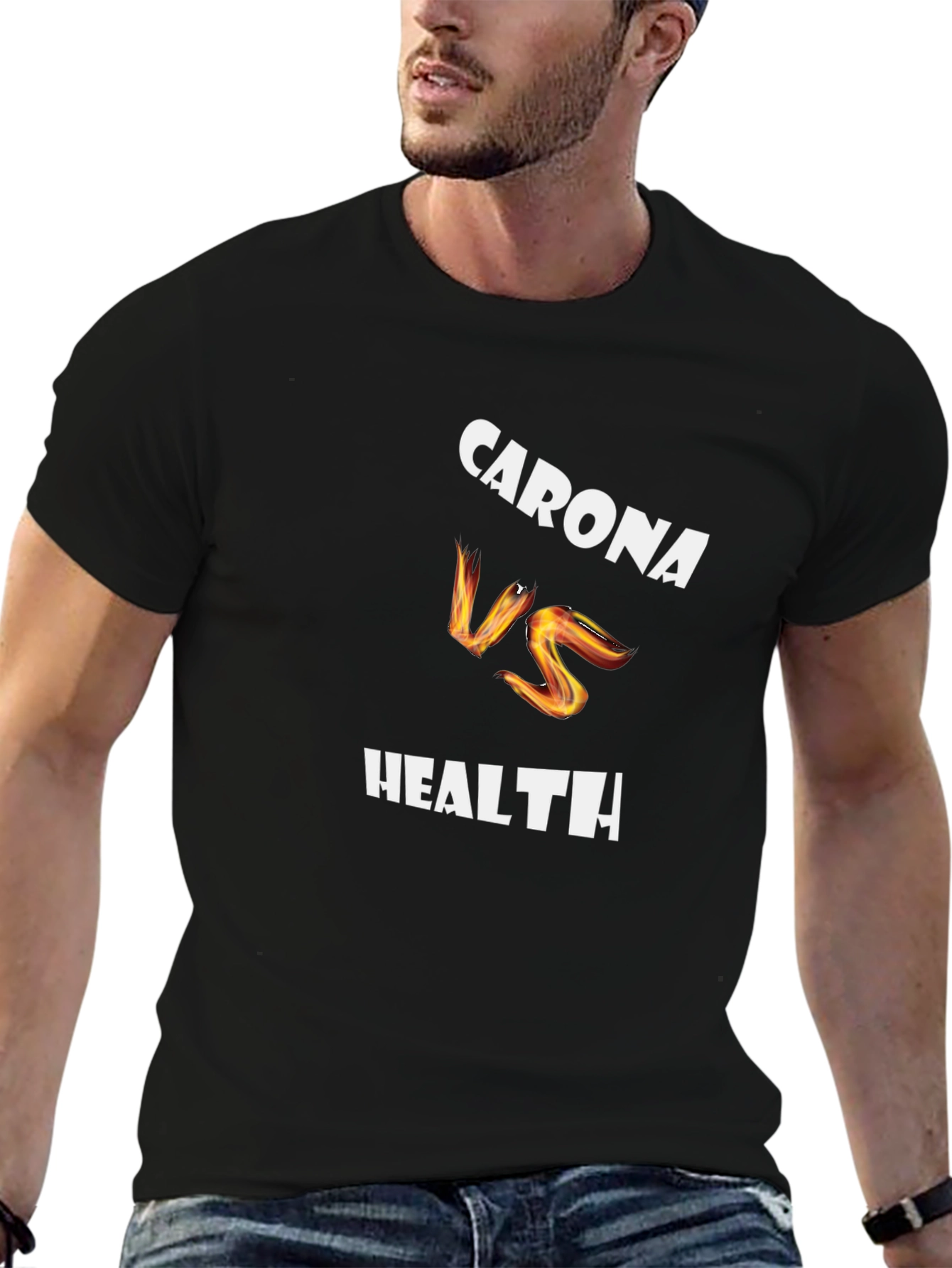 Corona VS Health Graphic T-Shirt