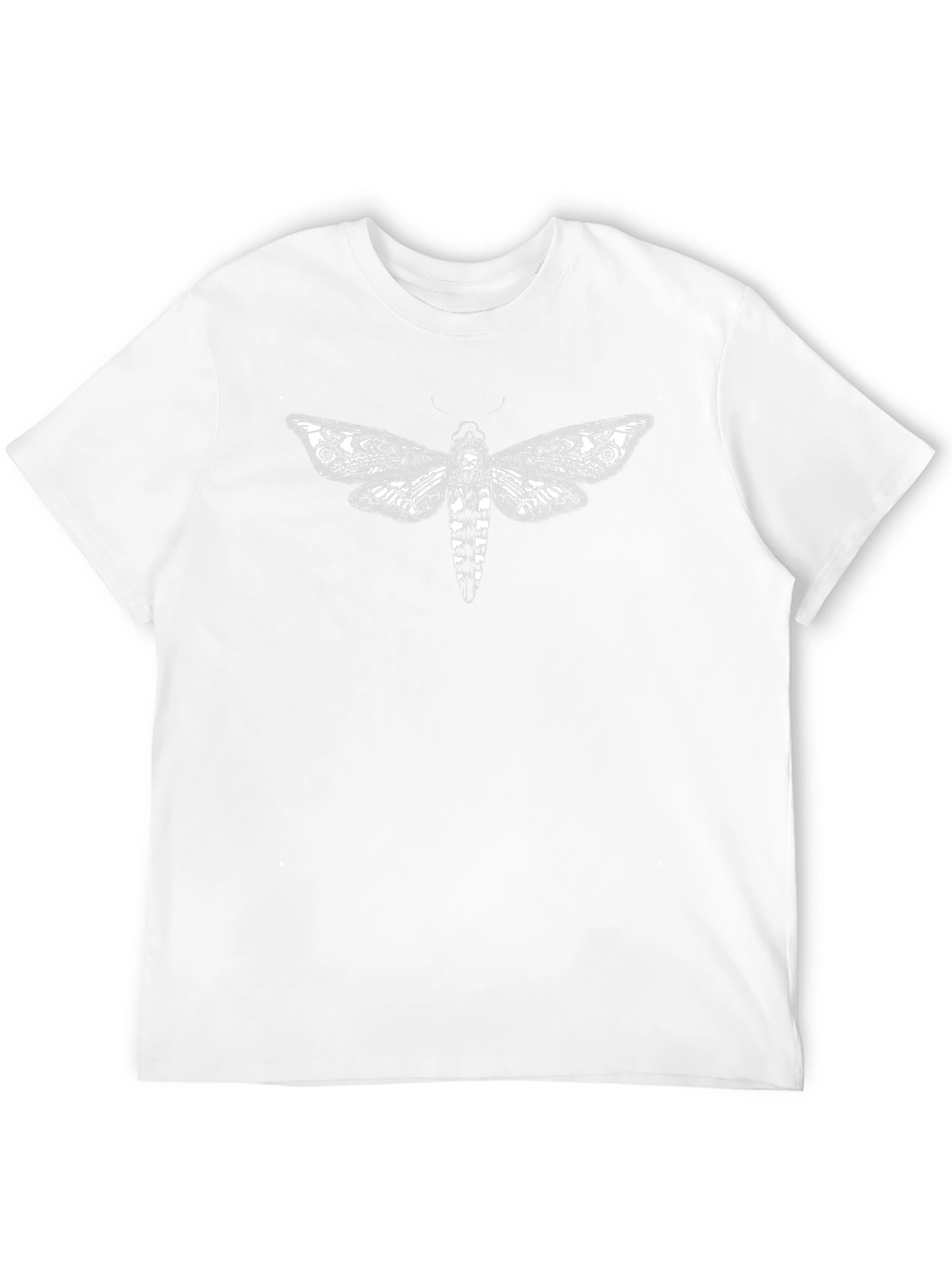Moth Graphic T-Shirt - Black Casual Tee