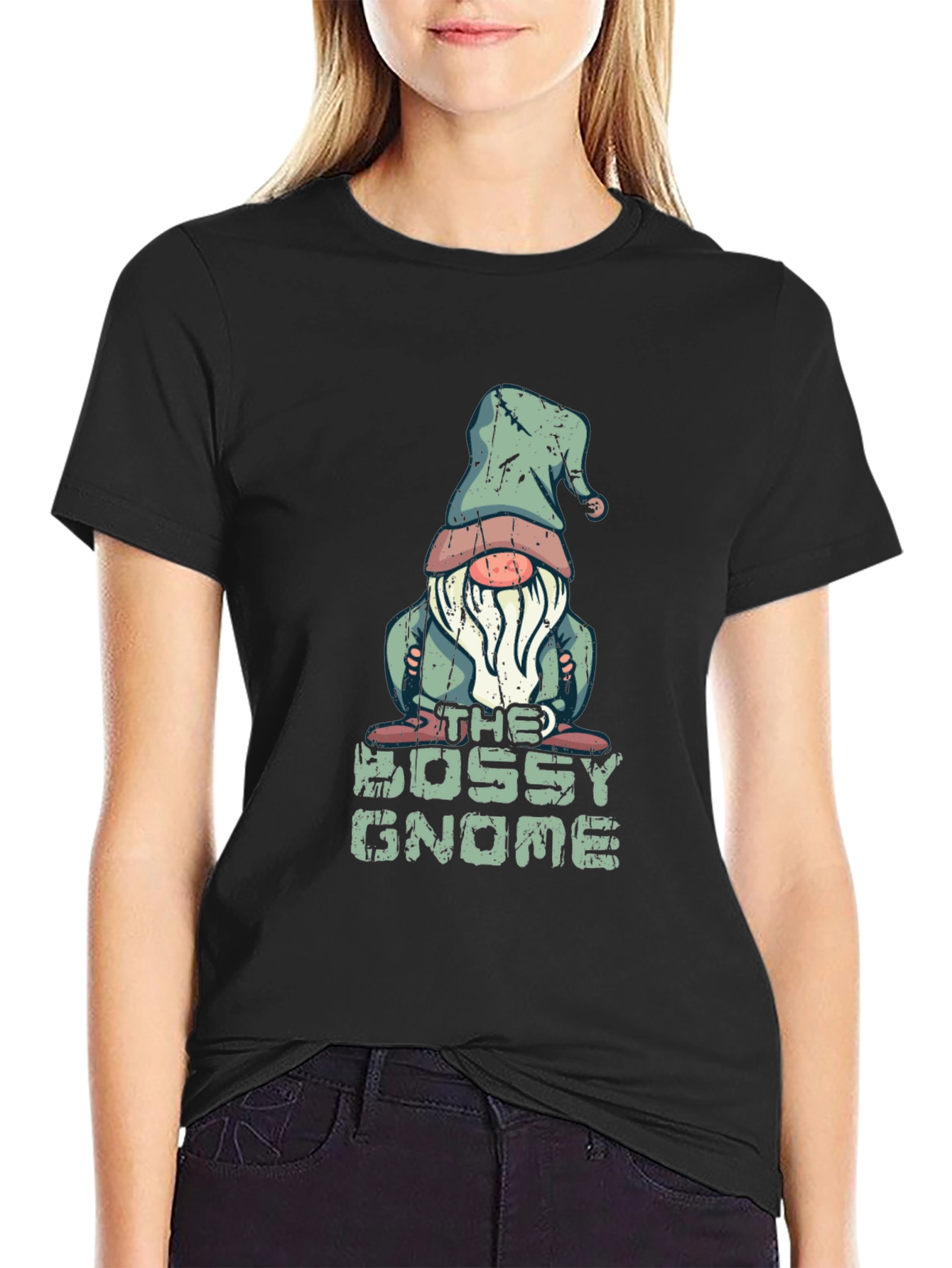 Bossy Gnome T-Shirt - Funny Graphic Tee