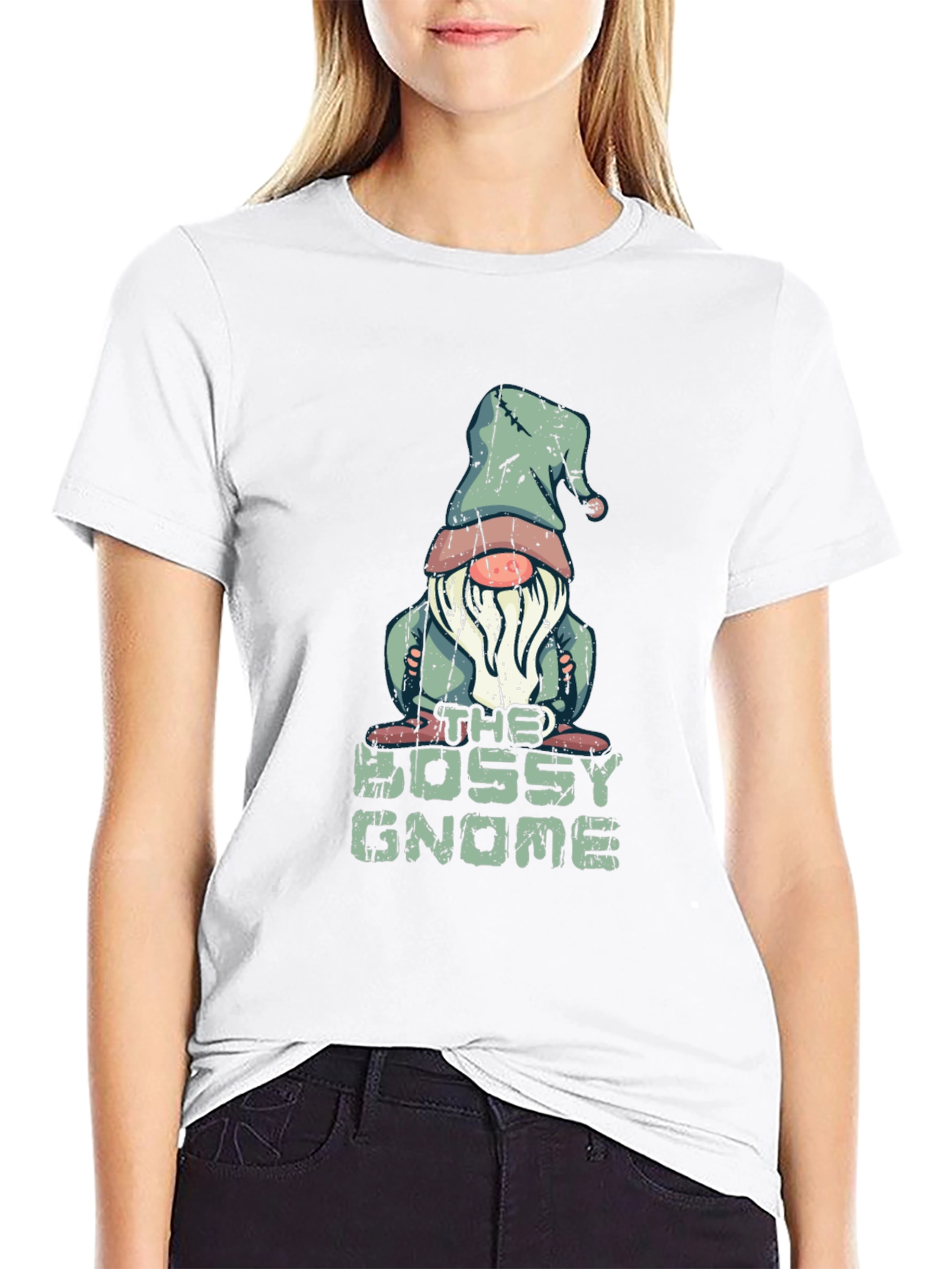 Bossy Gnome T-Shirt - Funny Graphic Tee