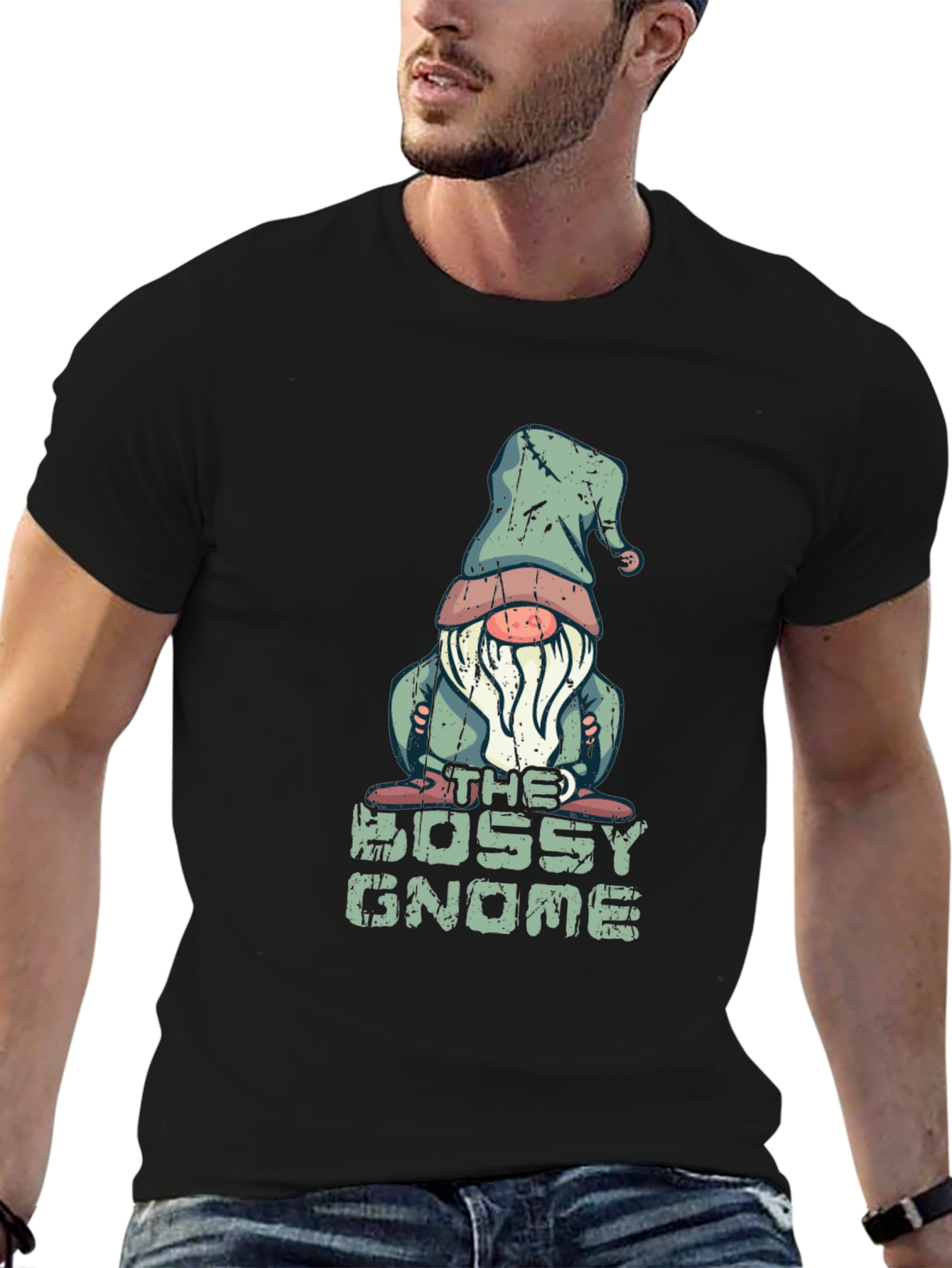 Bossy Gnome T-Shirt - Funny Graphic Tee