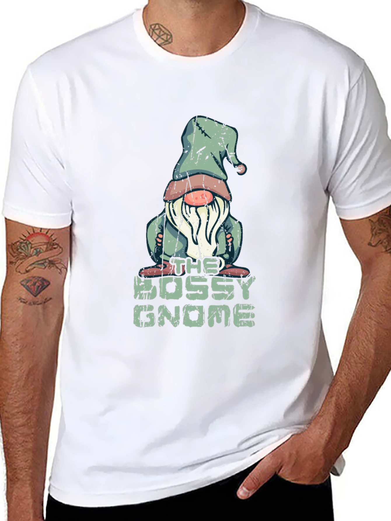 Bossy Gnome T-Shirt - Funny Graphic Tee