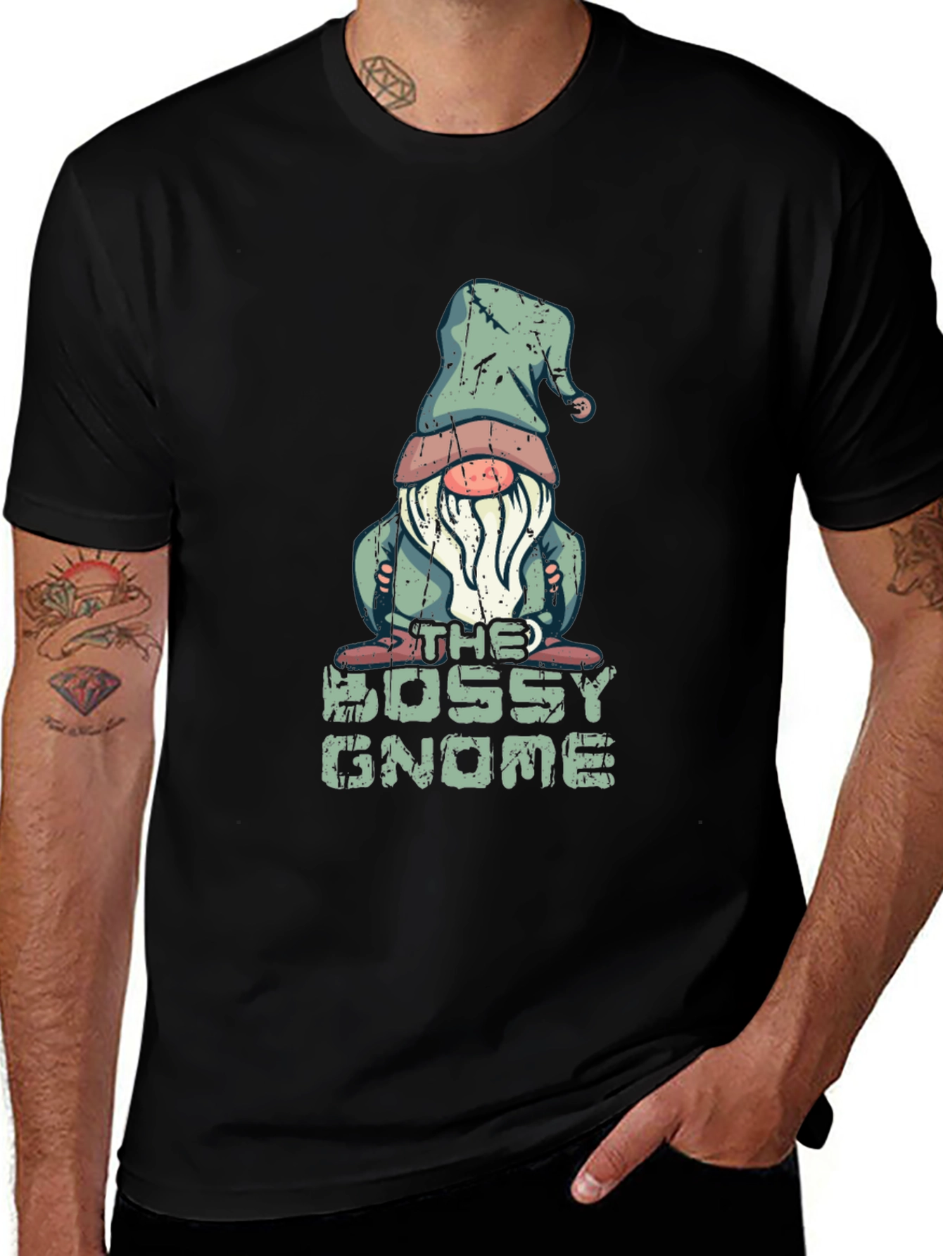 Bossy Gnome T-Shirt - Funny Graphic Tee