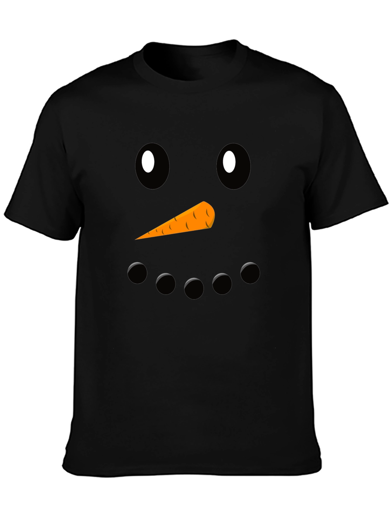 Snowman Face Graphic Tee