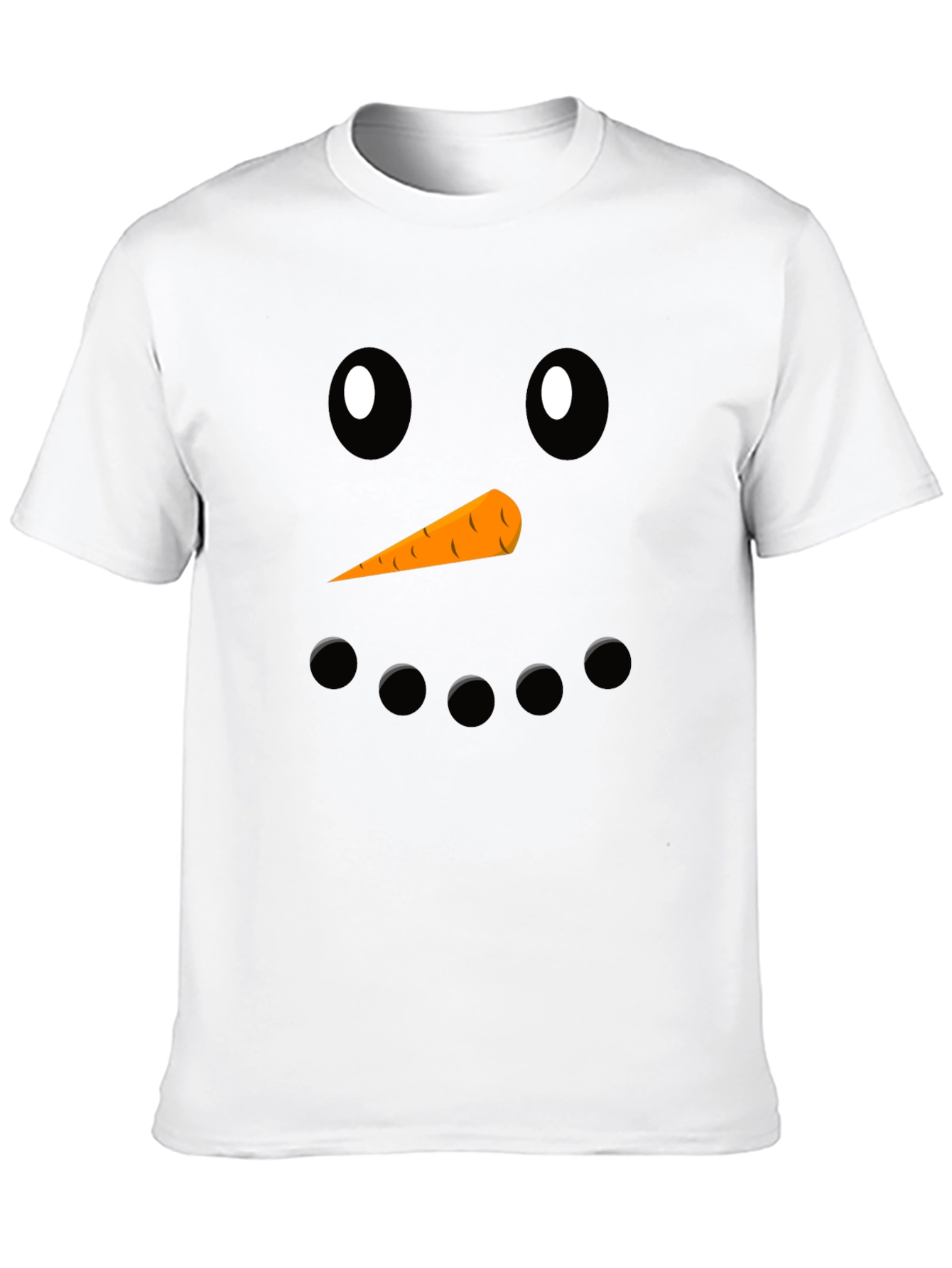 Snowman Face Graphic Tee
