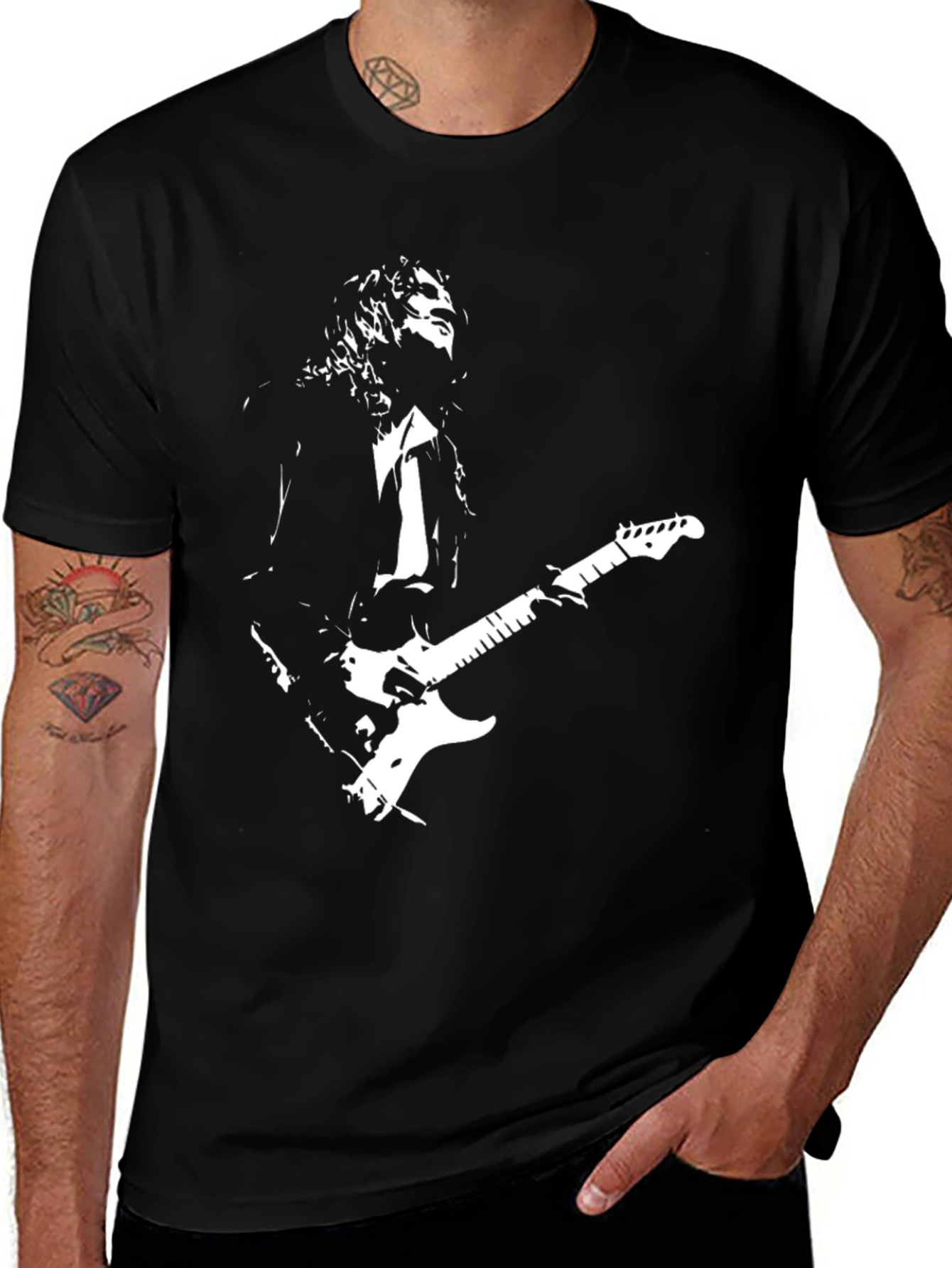 Musician Graphic T-Shirt - Black