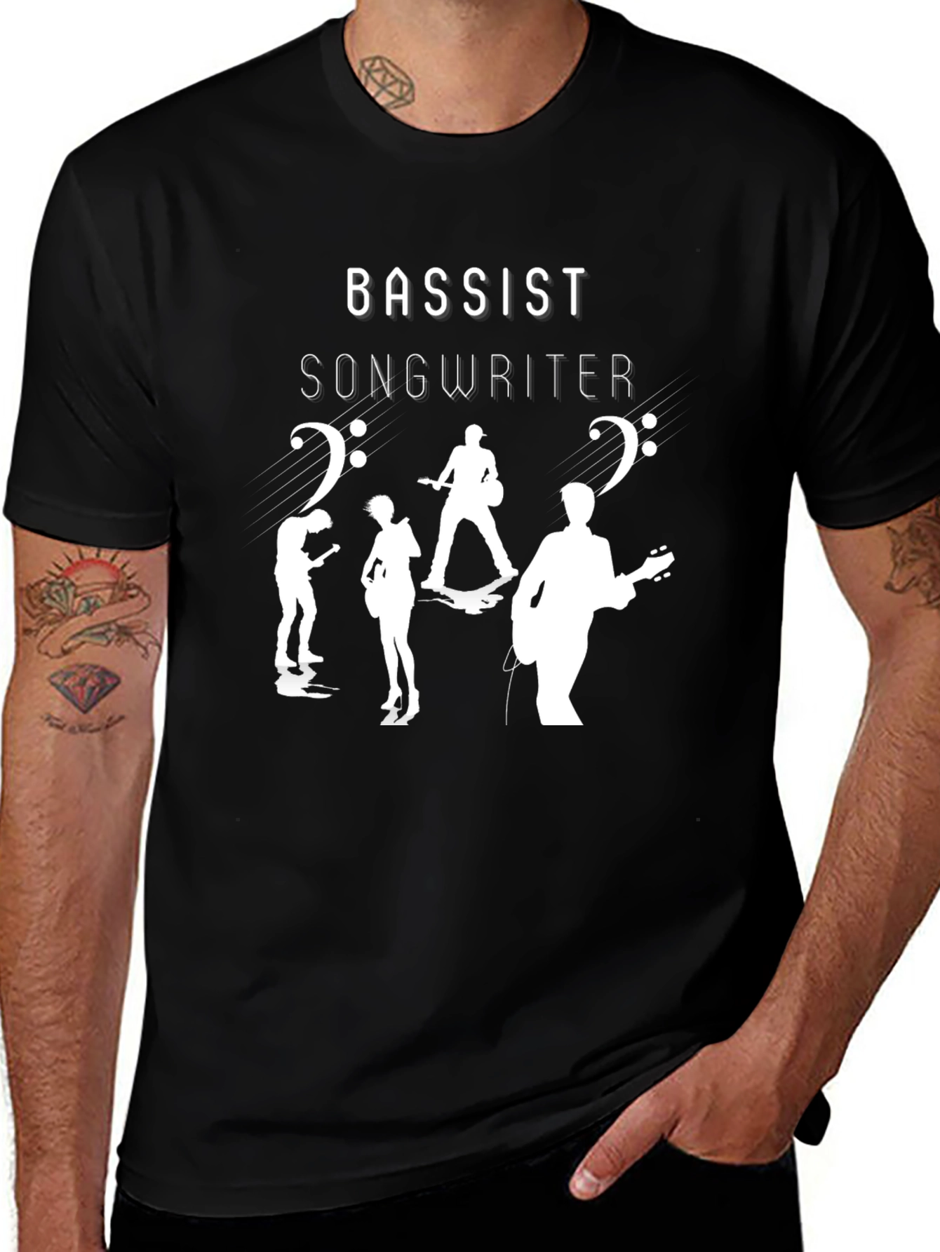 Bassist Songwriter Music Band T-Shirt