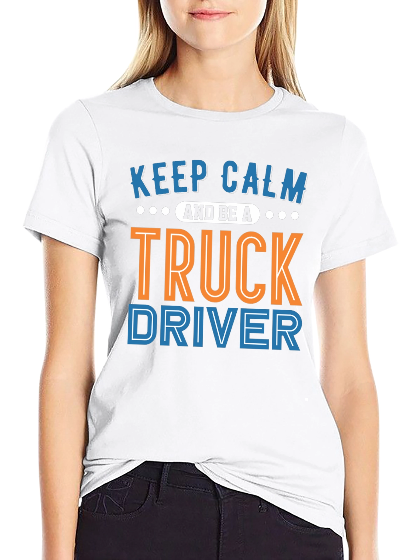 Keep Calm Truck Driver Graphic Tee
