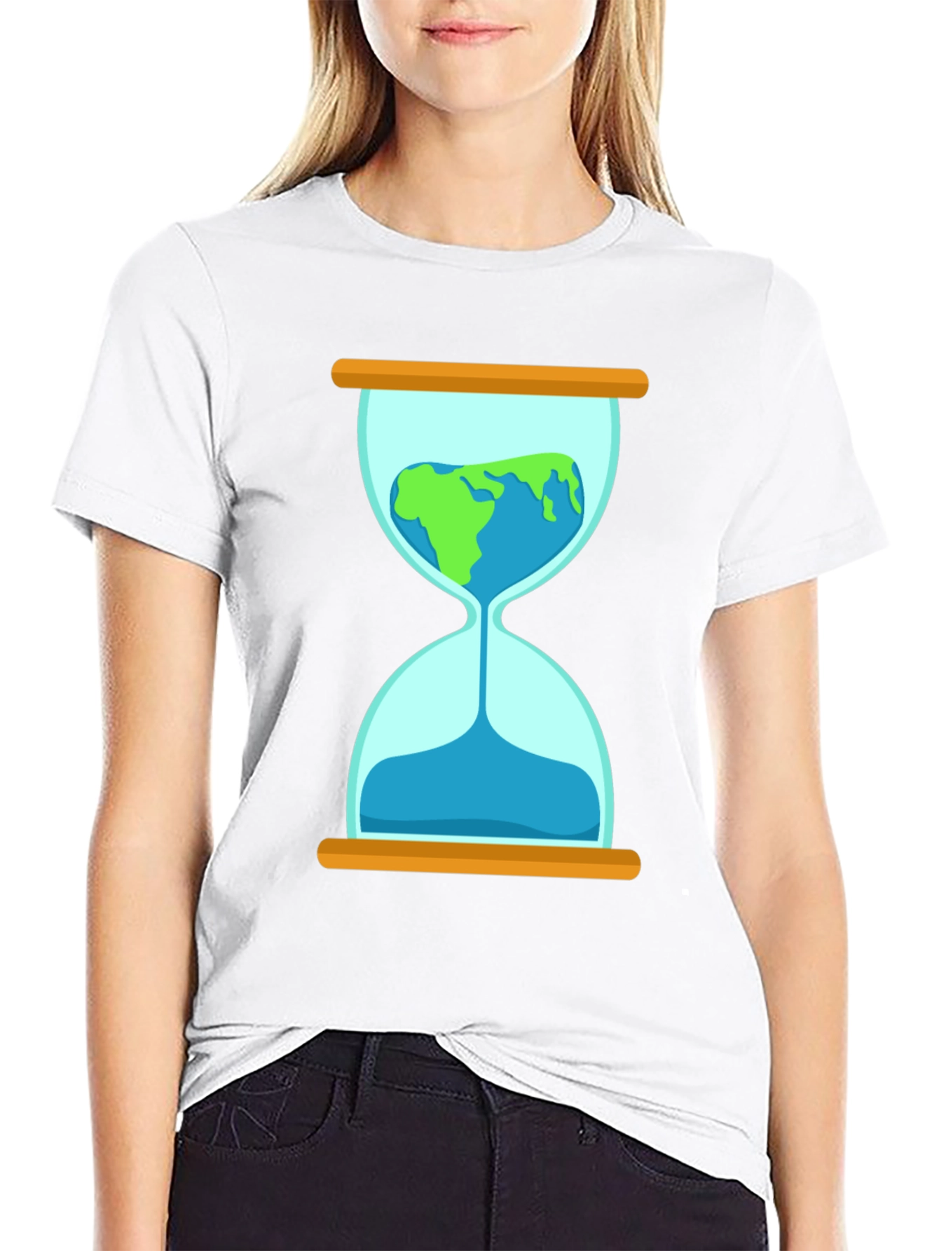 Earth Hourglass Graphic Tee - Time is Running Out!