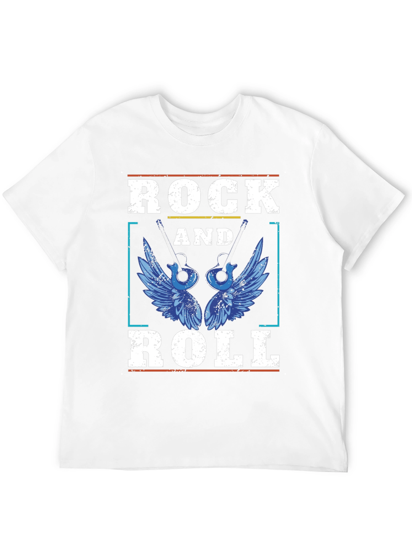 Rock and Roll Guitar Winged T-Shirt