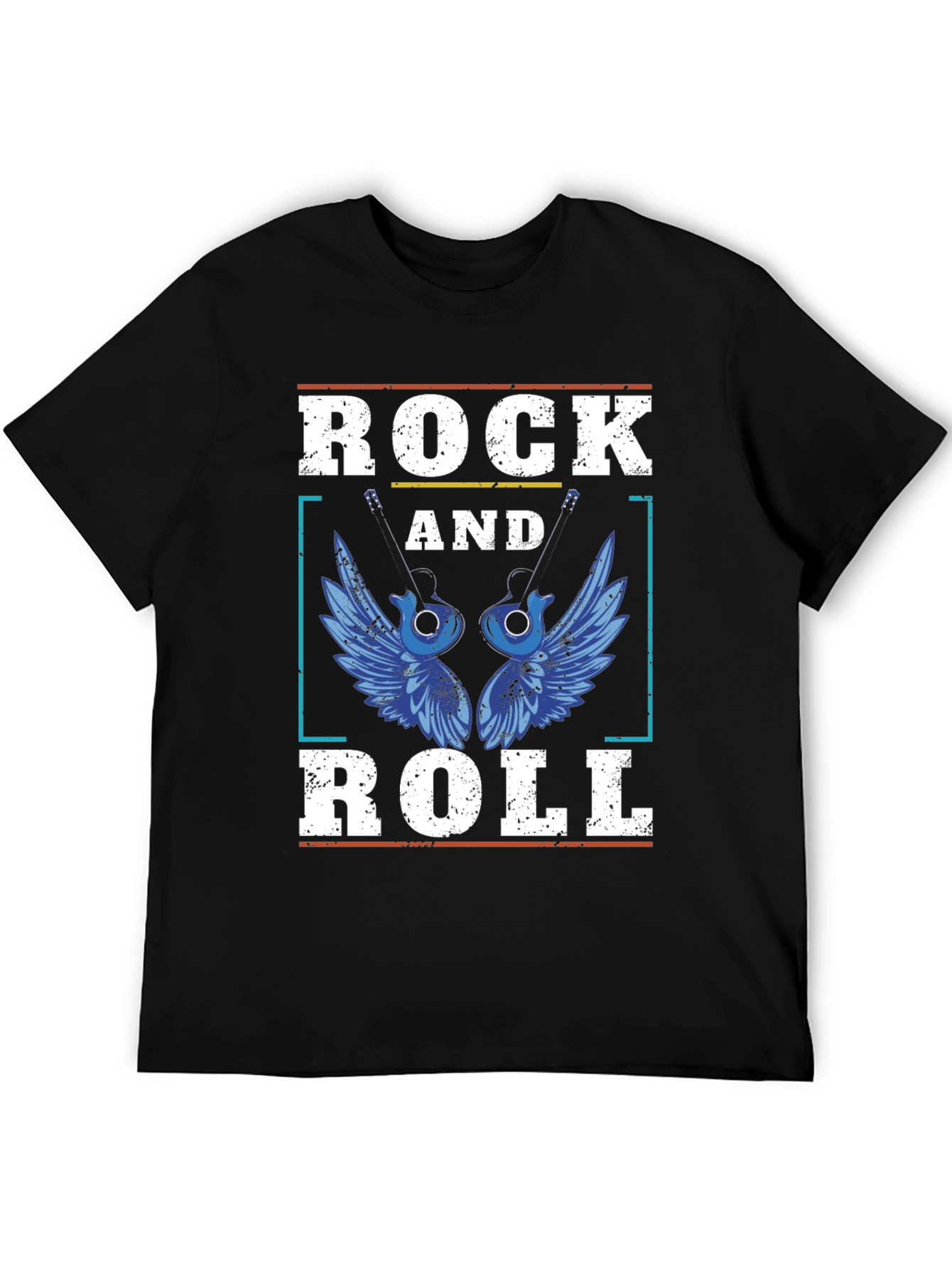 Rock and Roll Guitar Winged T-Shirt