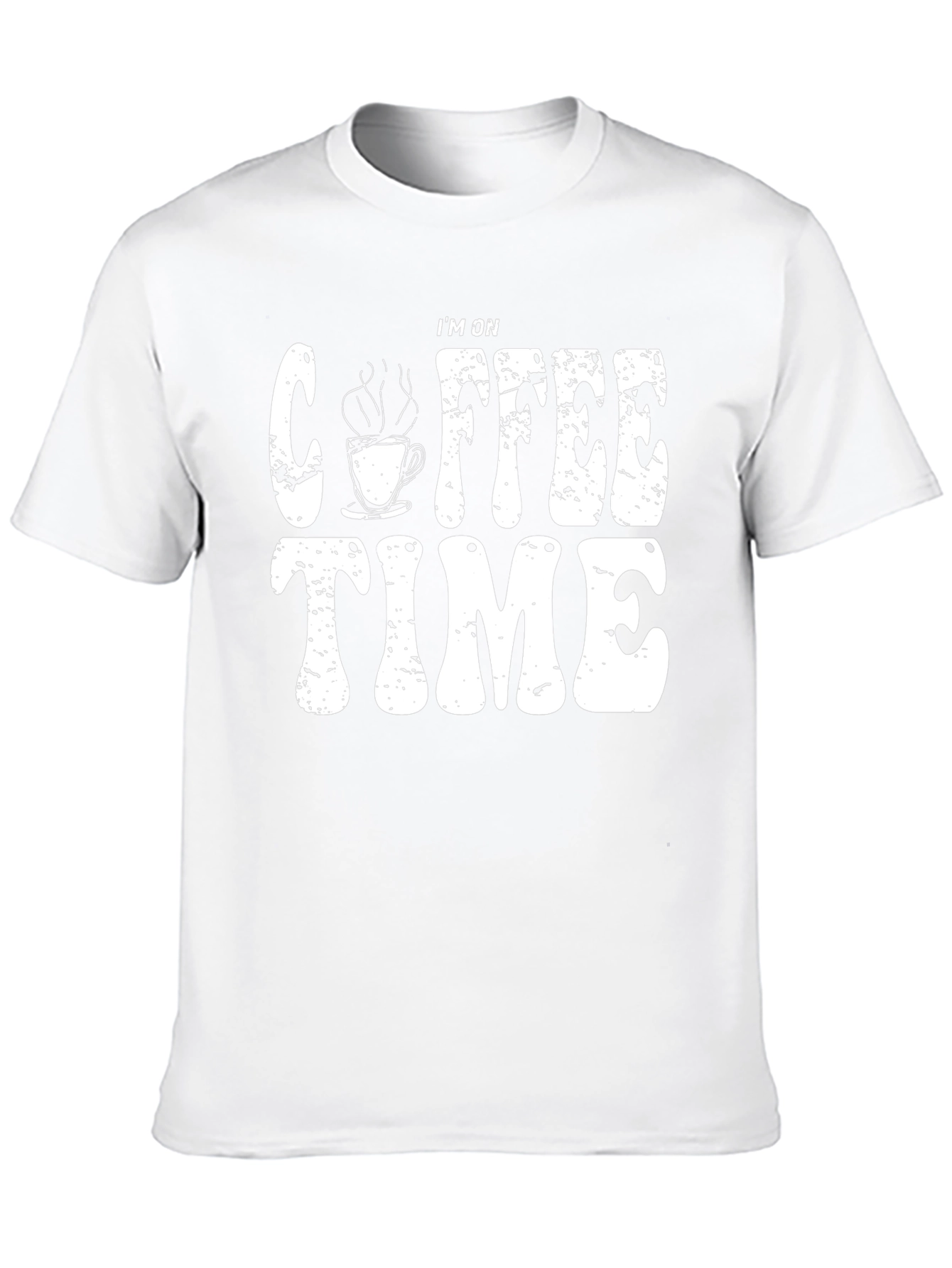Coffee Time Graphic Tee - Black Cotton T-Shirt