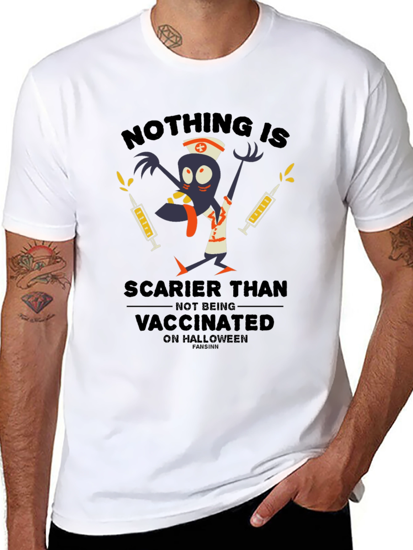 Nothing Scarier Than Not Being Vaccinated Halloween T-Shirt