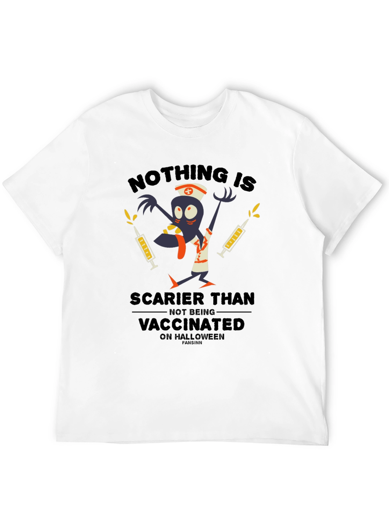 Nothing Scarier Than Not Being Vaccinated Halloween T-Shirt