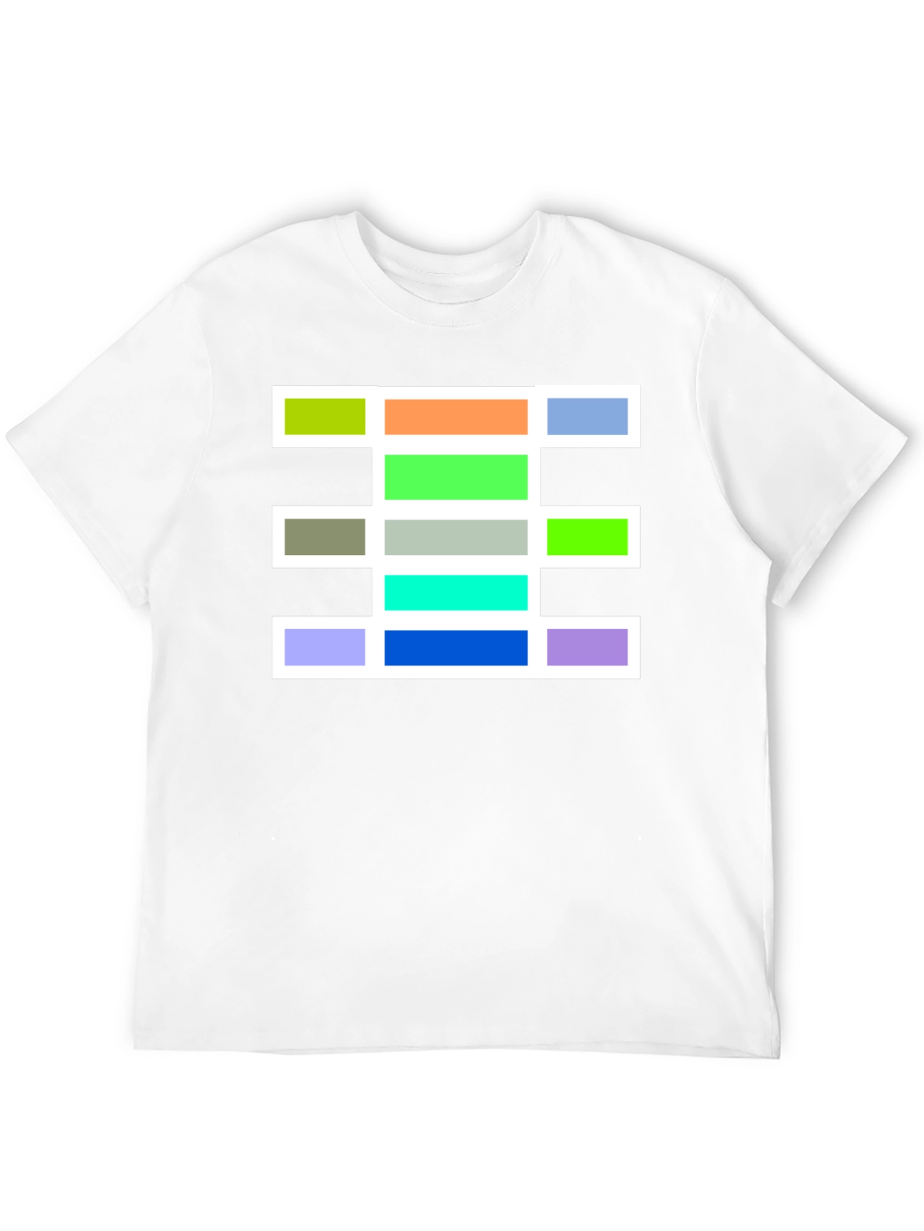 Geometric Block Design T-Shirt - Bold & Stylish