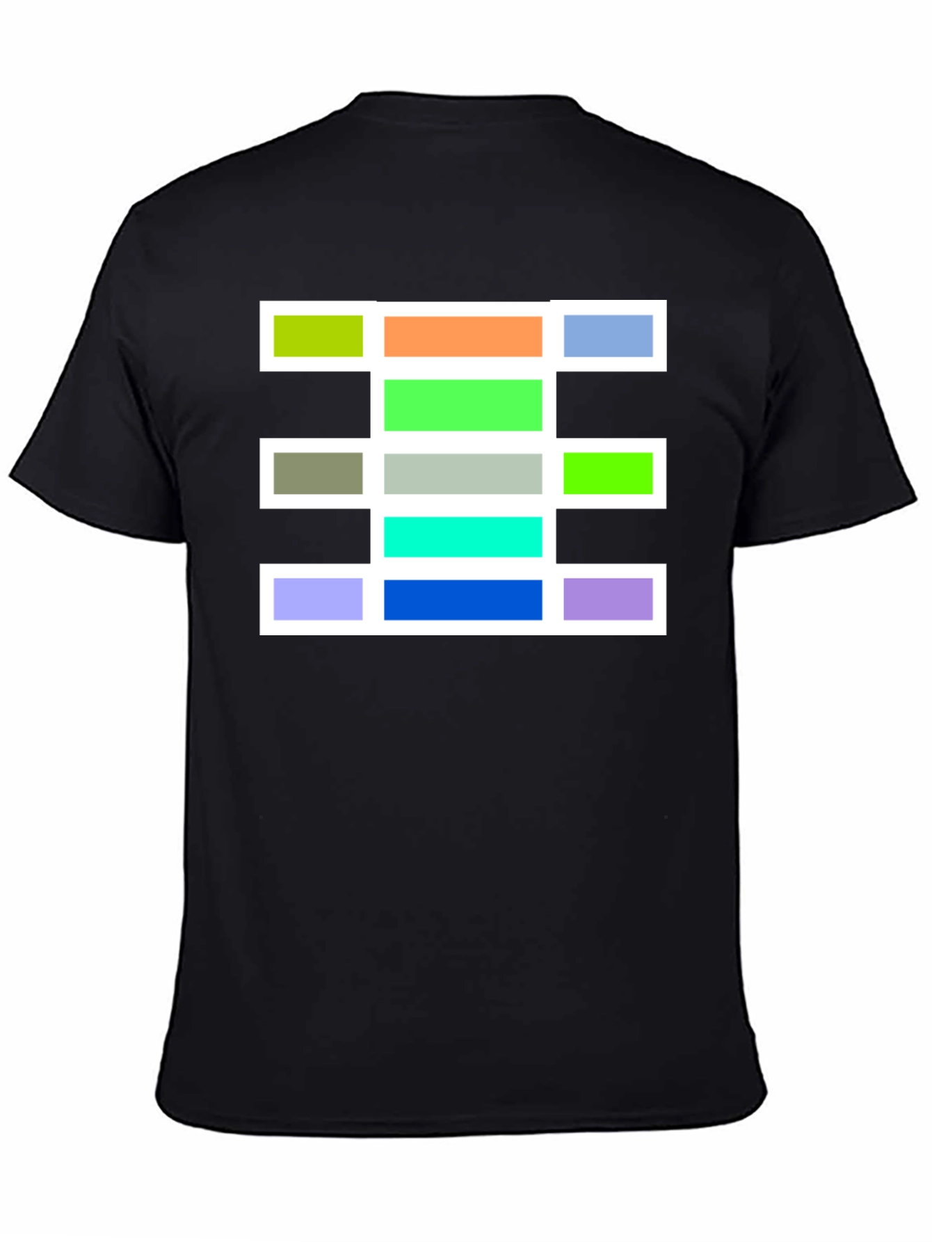 Geometric Block Design T-Shirt - Bold & Stylish