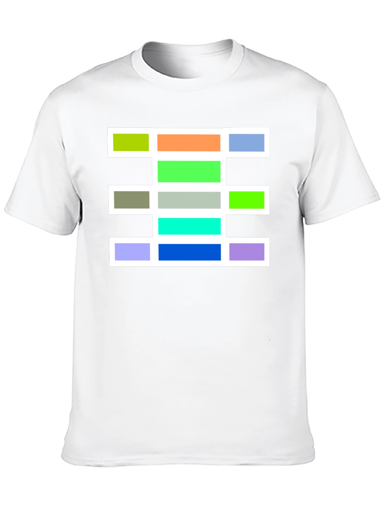 Geometric Block Design T-Shirt - Bold & Stylish