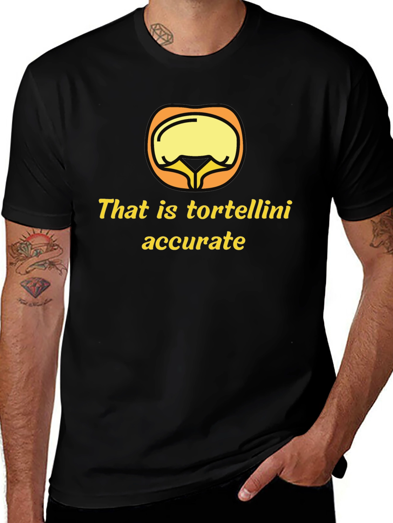 Tortellini Accurate Graphic T-Shirt - Funny Foodie Tee