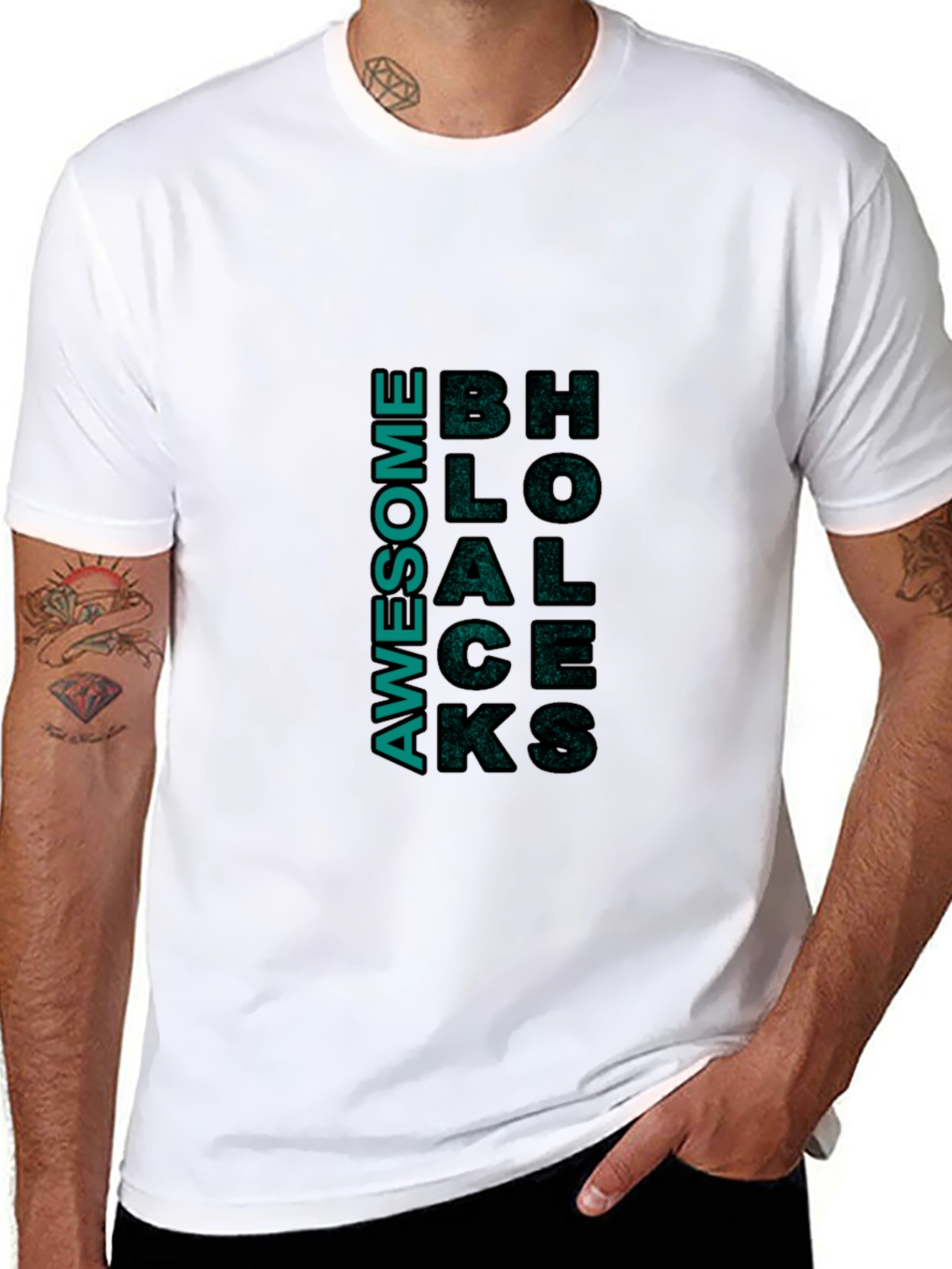 Awesome Blocks Graphic Tee - Trendy Style
