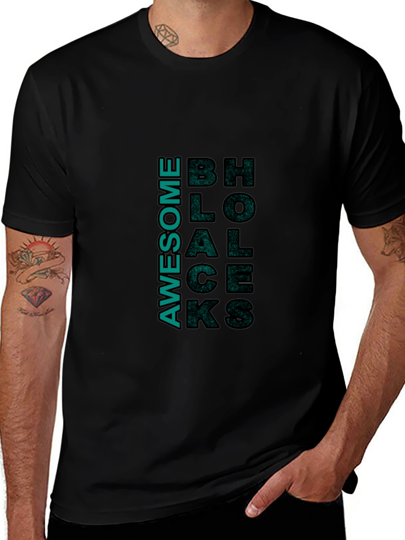 Awesome Blocks Graphic Tee - Trendy Style