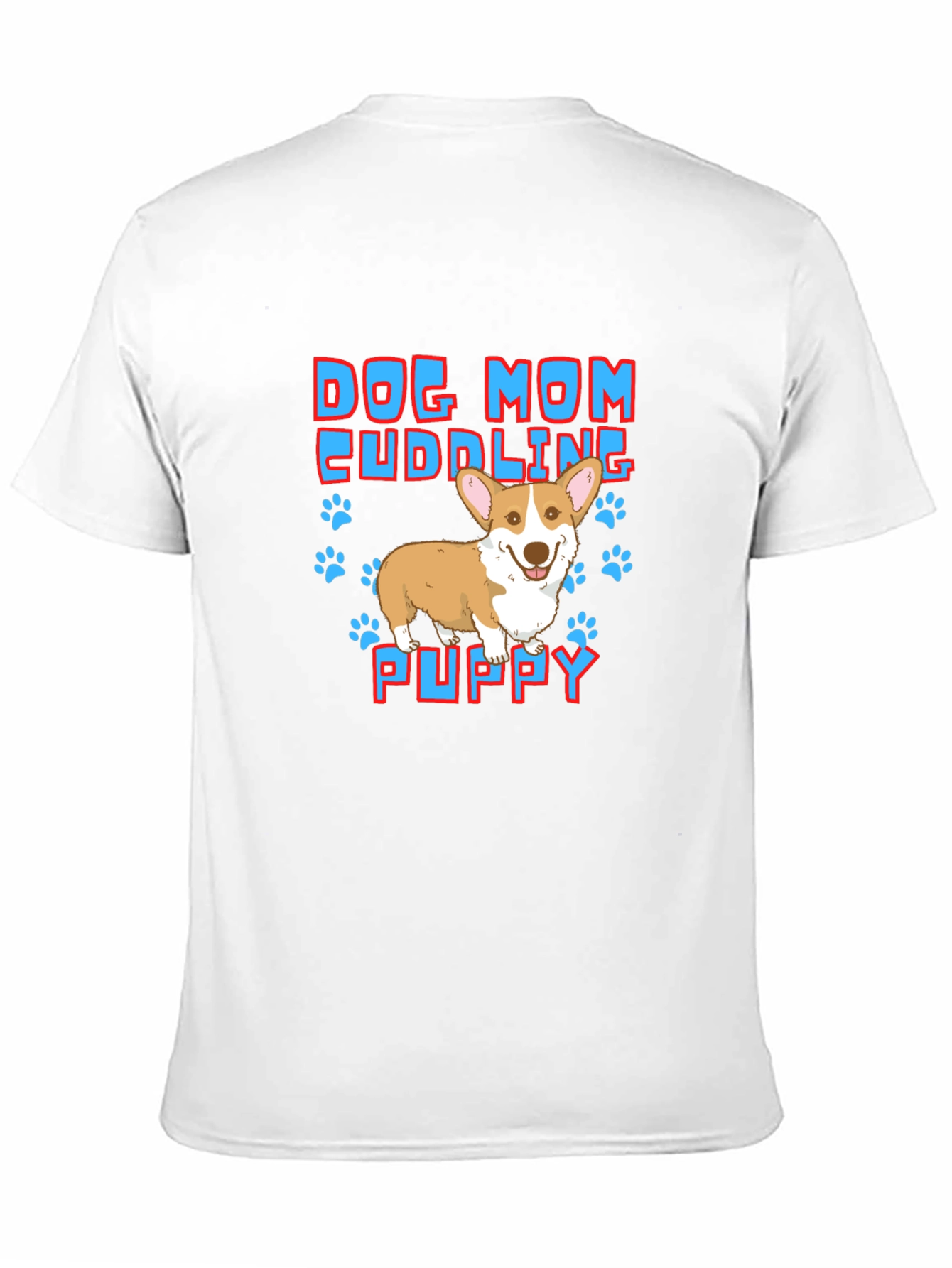 Dog Mom Cuddling Puppy T-Shirt