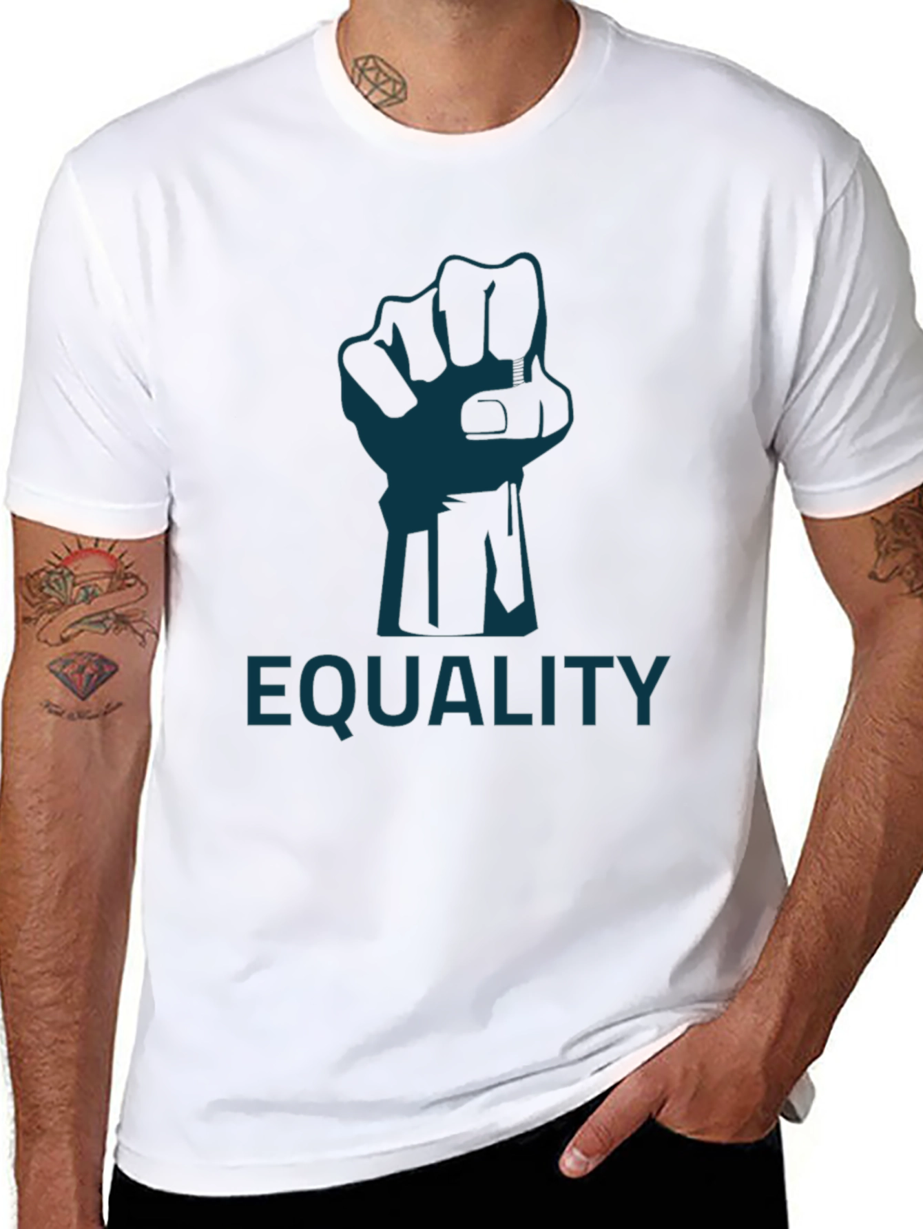 Equality Fist Tee - Social Justice Graphic T-Shirt