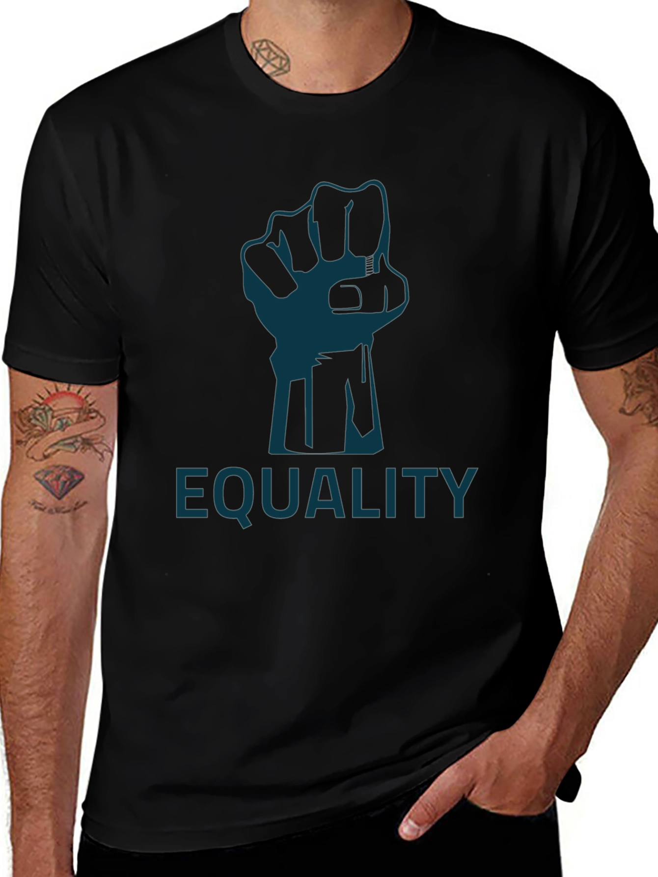 Equality Fist Tee - Social Justice Graphic T-Shirt